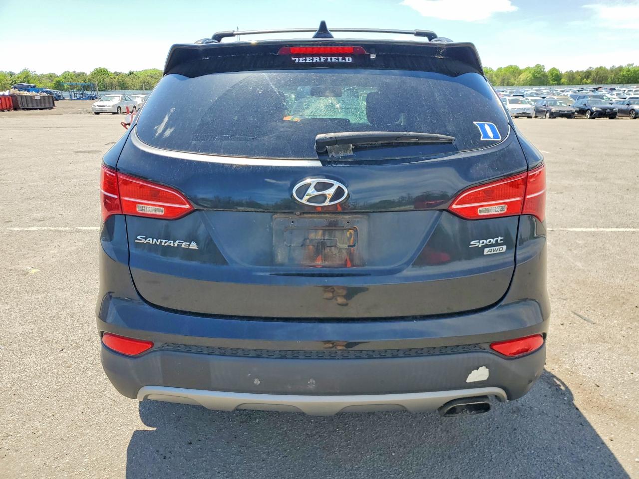 2014 Hyundai Santa Fe Sport 2.4l Black vin: 5XYZUDLB7EG142878