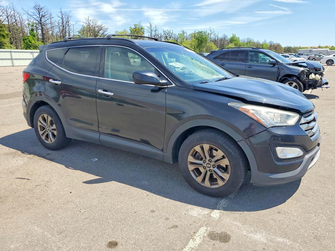 2014 Hyundai Santa Fe Sport 2.4l Black vin: 5XYZUDLB7EG142878