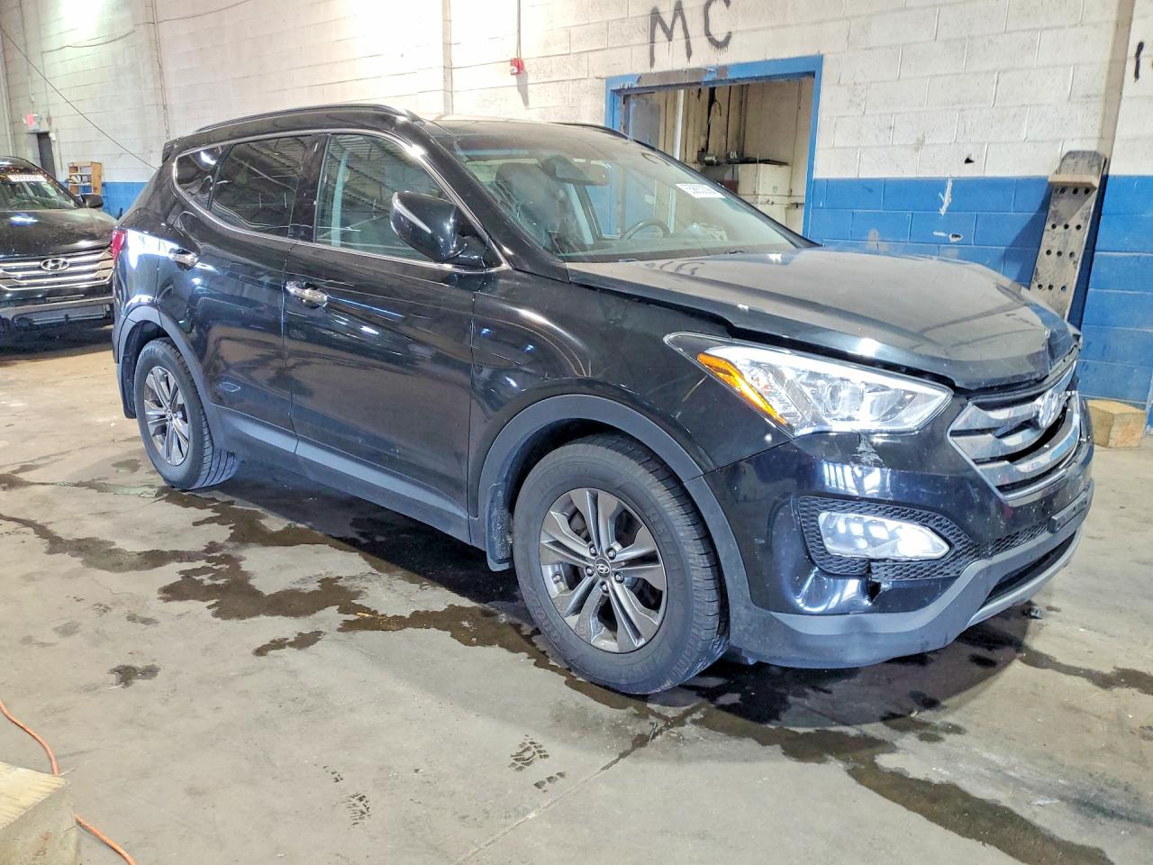 2014 Hyundai Santa Fe Sport 2.4l Black vin: 5XYZUDLB7EG229874