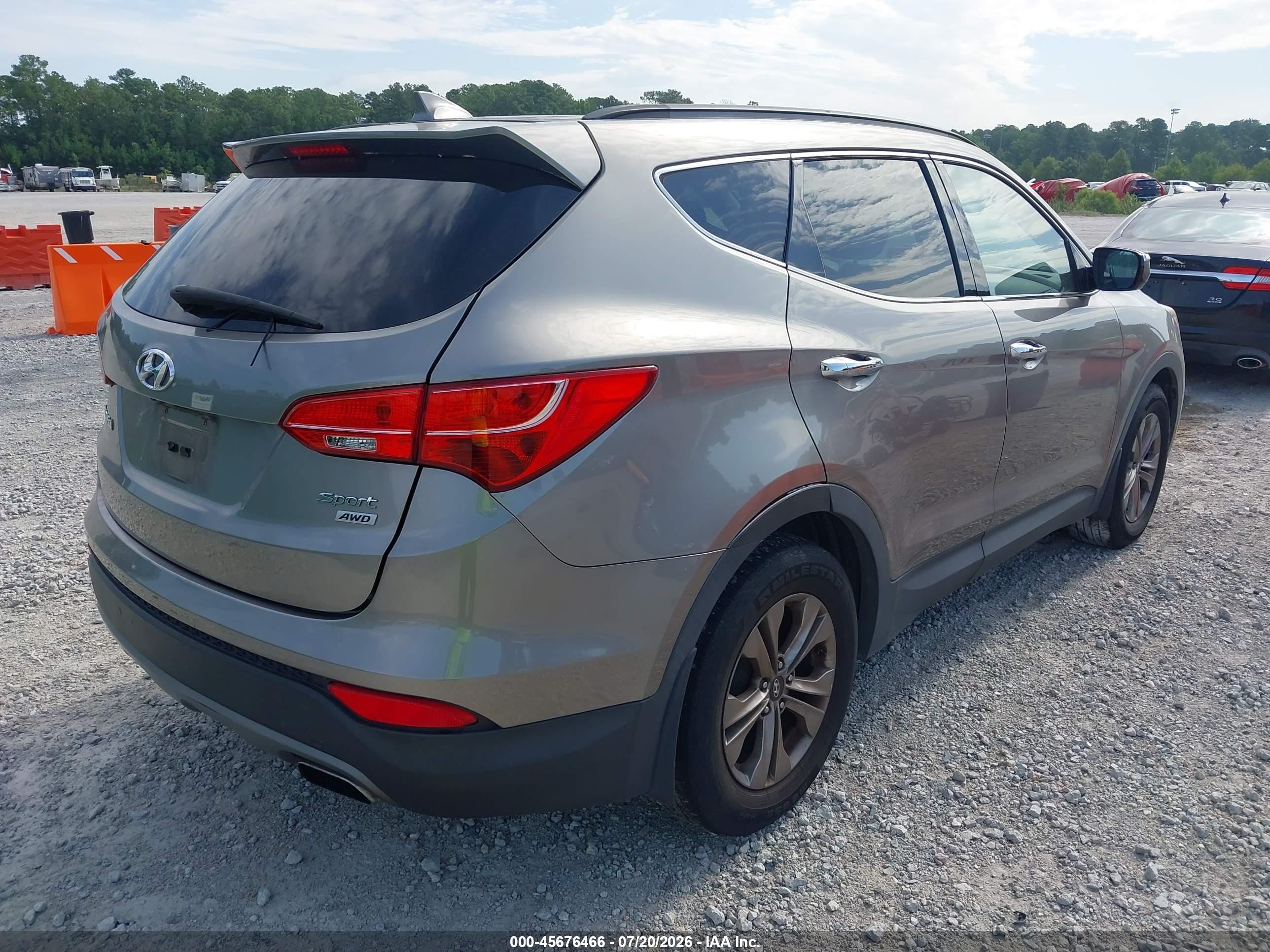 2015 Hyundai Santa Fe Sport 2.4l Gray vin: 5XYZUDLB7FG243307