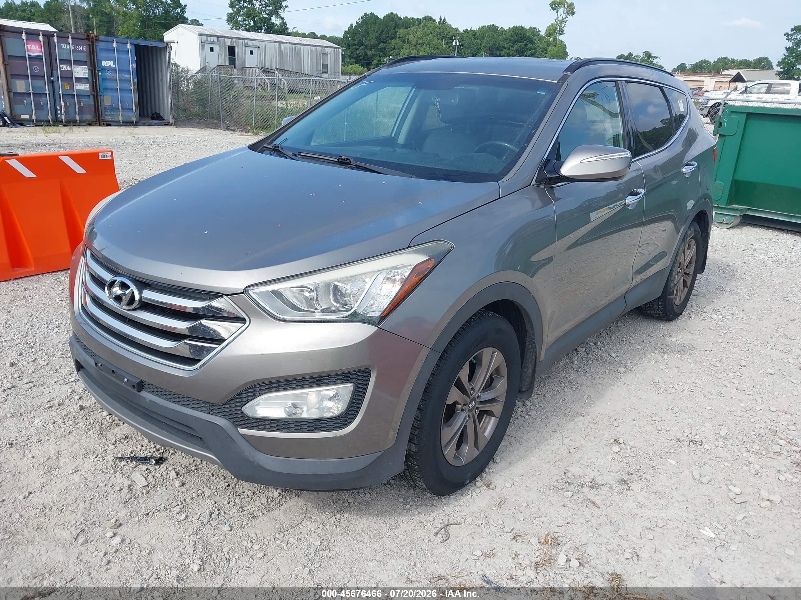 2015 Hyundai Santa Fe Sport 2.4l Gray vin: 5XYZUDLB7FG243307