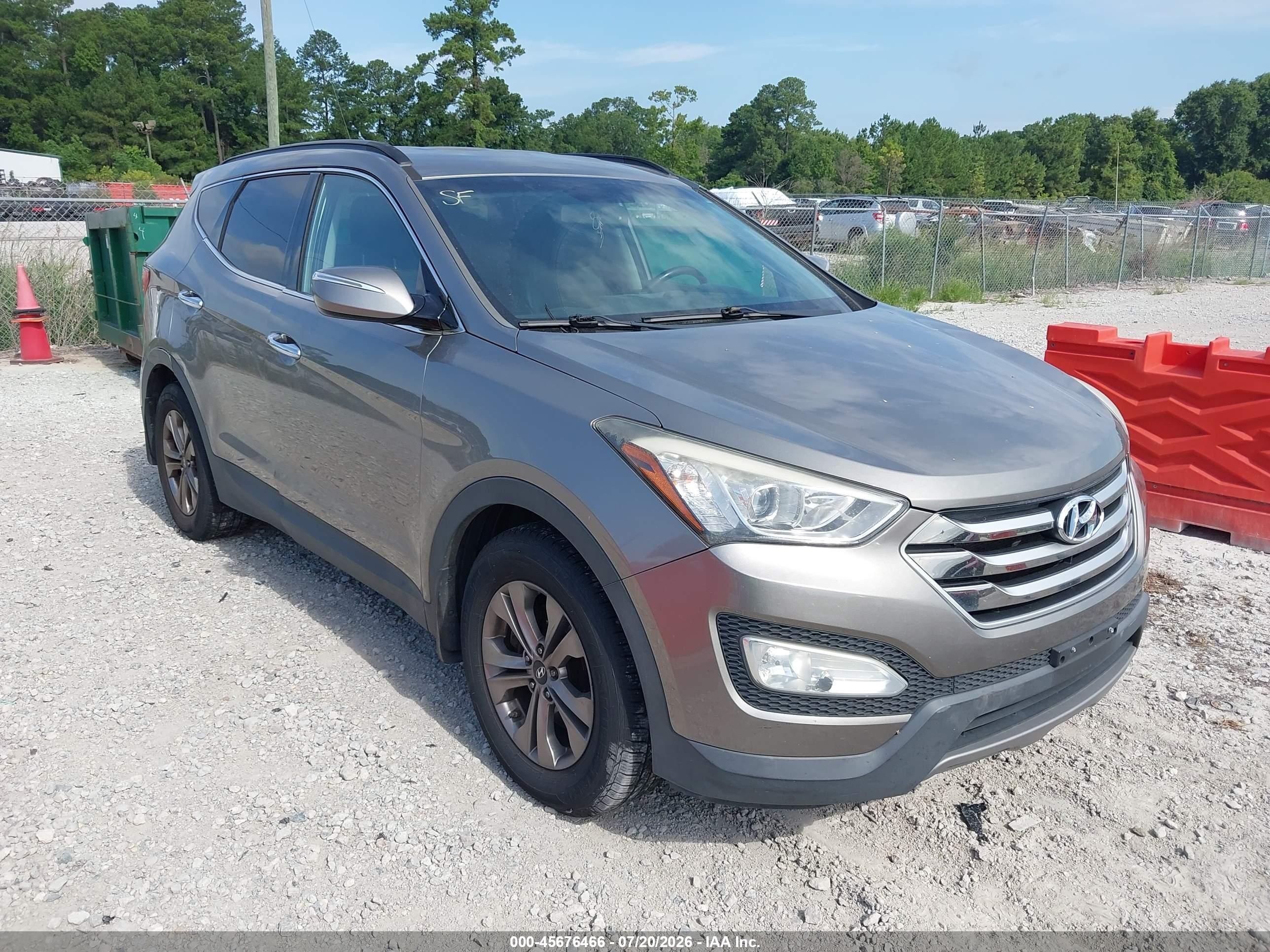 2015 Hyundai Santa Fe Sport 2.4l Gray vin: 5XYZUDLB7FG243307