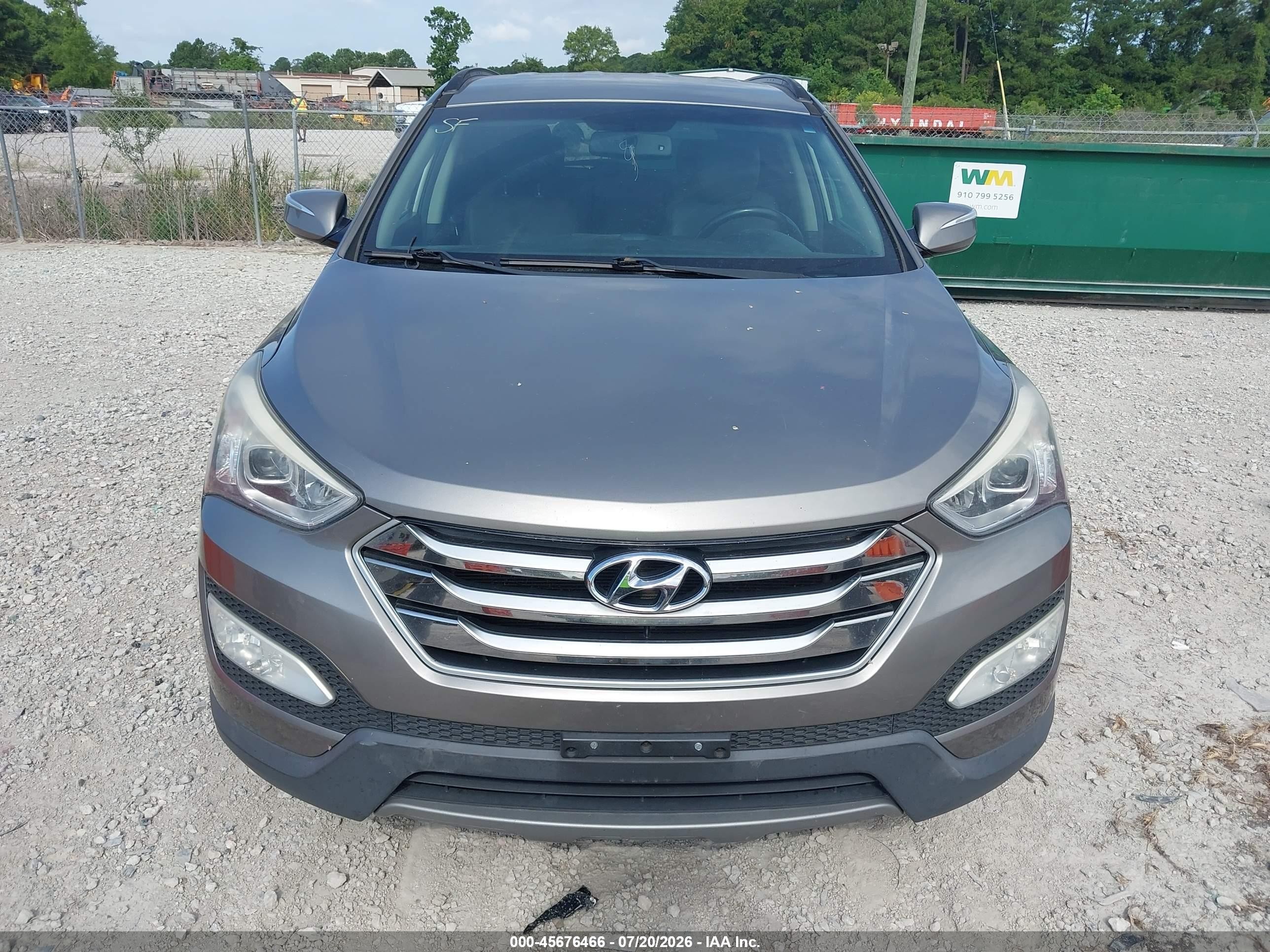 2015 Hyundai Santa Fe Sport 2.4l Gray vin: 5XYZUDLB7FG243307