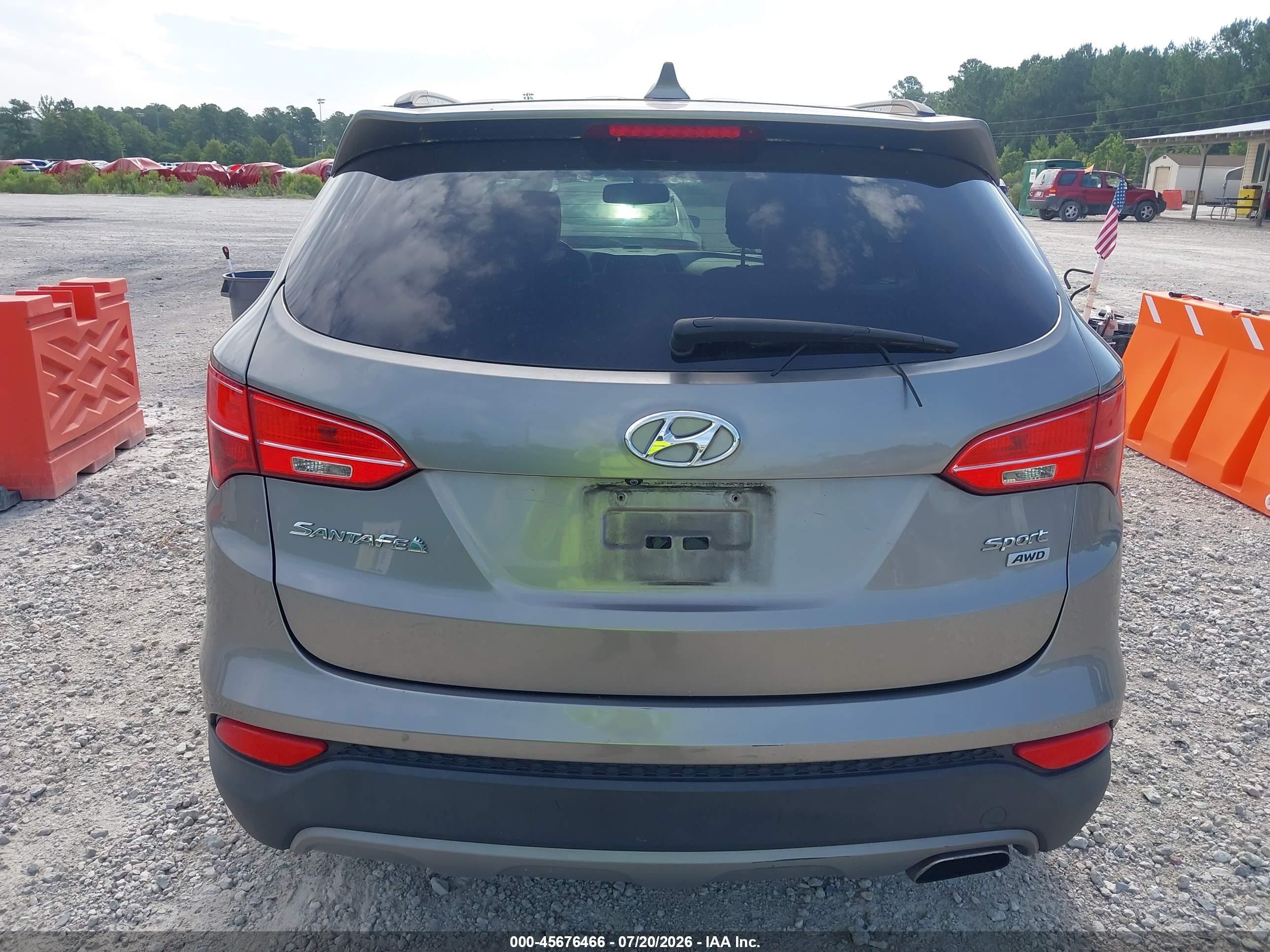 2015 Hyundai Santa Fe Sport 2.4l Gray vin: 5XYZUDLB7FG243307