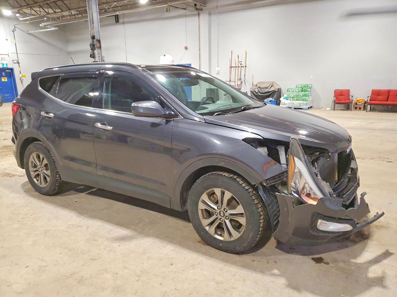 2015 Hyundai Santa Fe Sport 2.4l Gray vin: 5XYZUDLB7FG289333