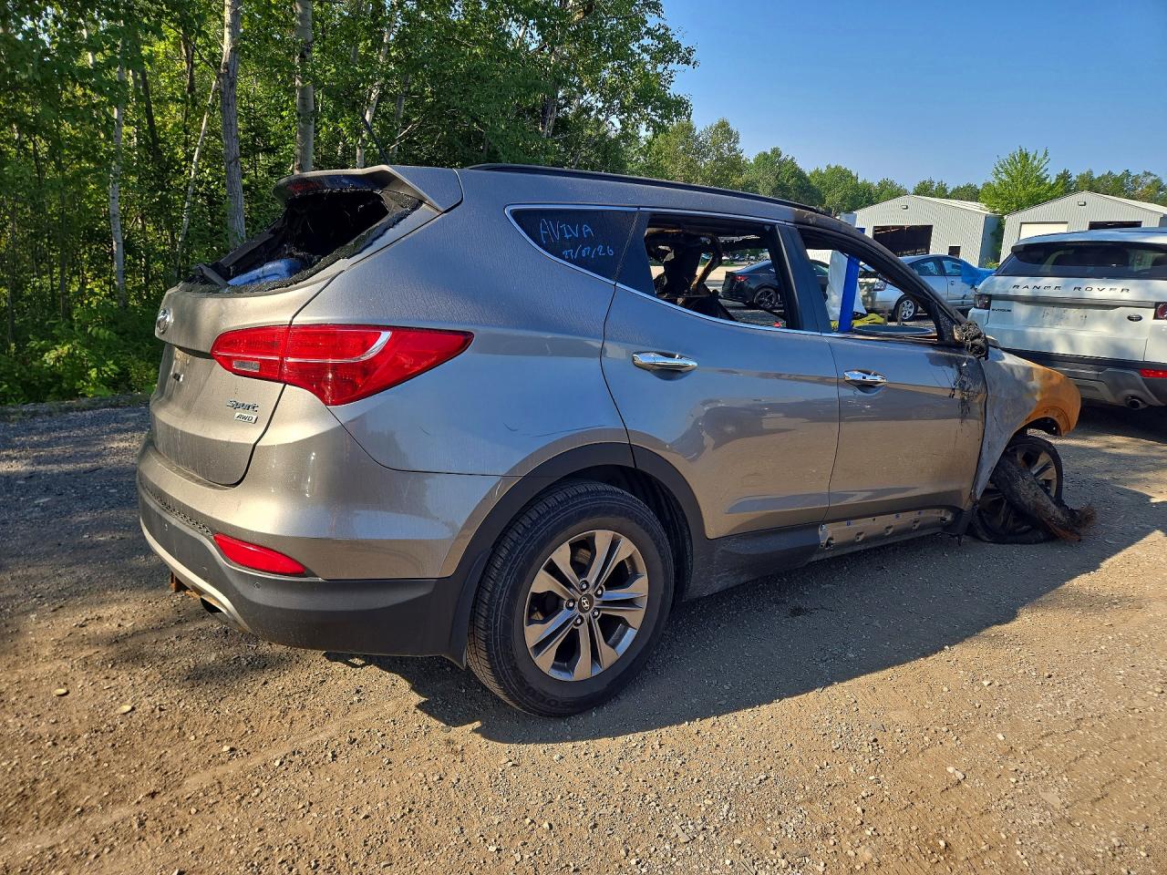 2015 Hyundai Santa Fe Sport 2.4l Silver vin: 5XYZUDLB7FG297898