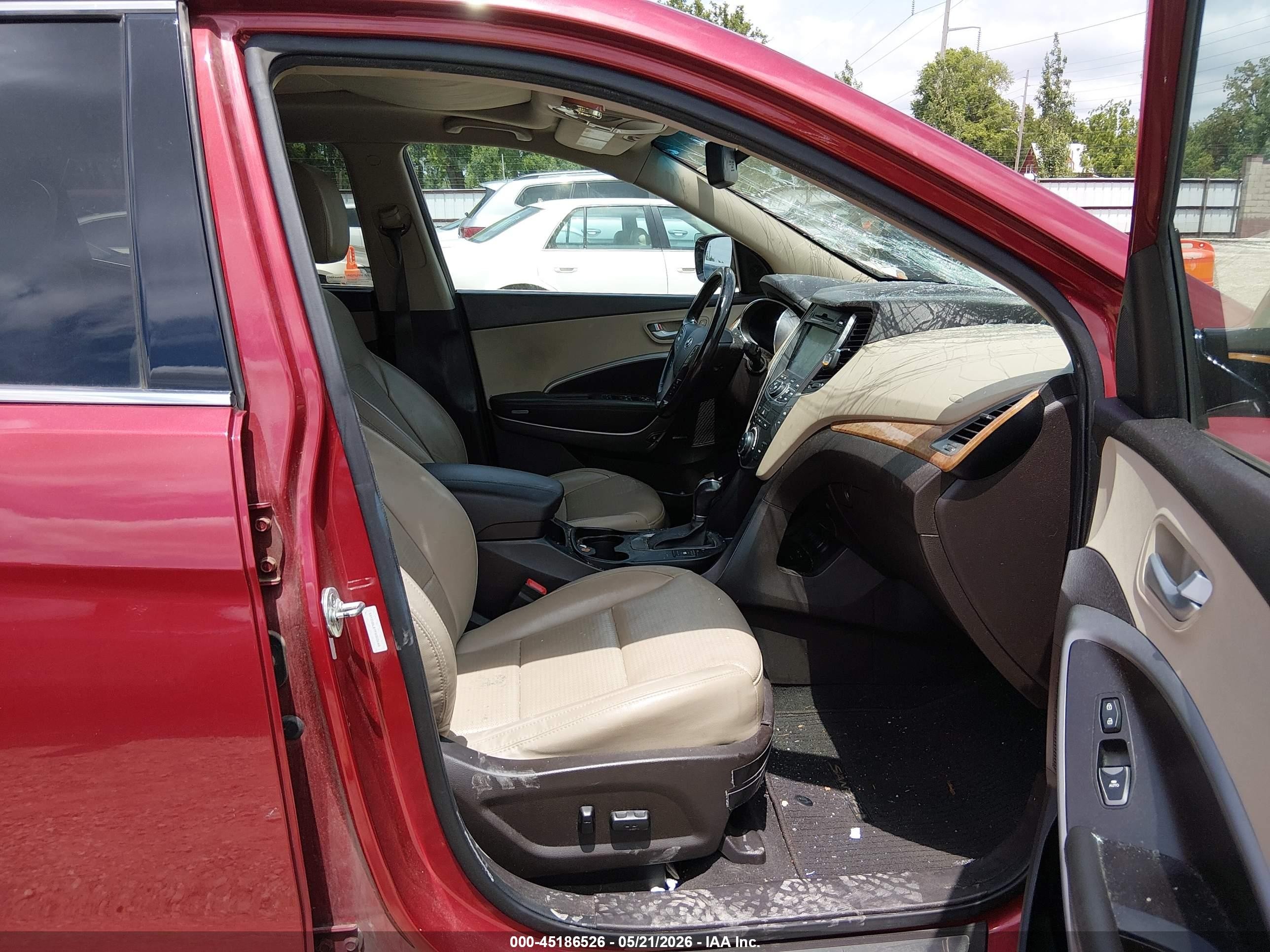 2015 Hyundai Santa Fe Sport 2.4l Red vin: 5XYZUDLB7FG303165