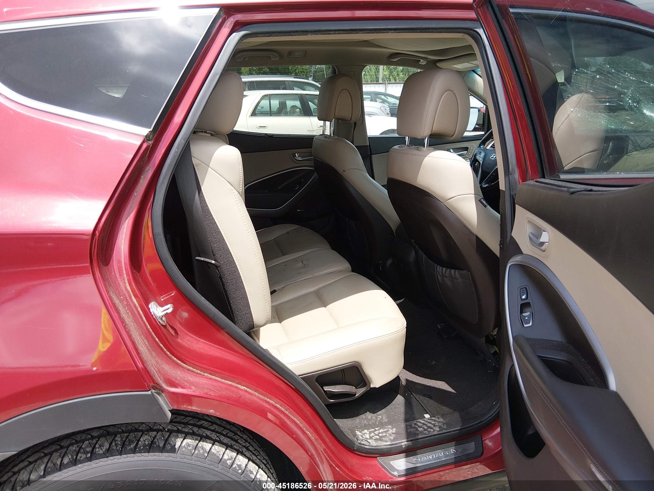 2015 Hyundai Santa Fe Sport 2.4l Red vin: 5XYZUDLB7FG303165