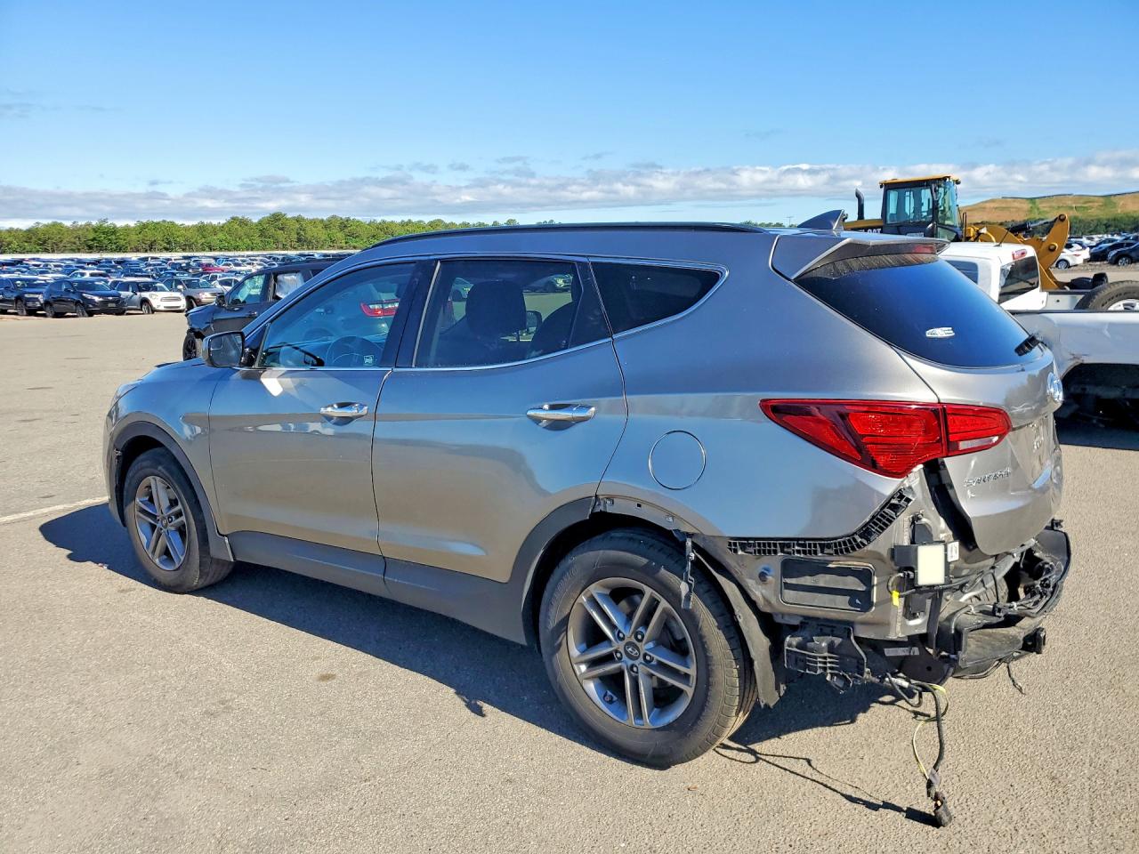 2018 Hyundai Santa Fe Sport 2.4l Gray vin: 5XYZUDLB7JG536634