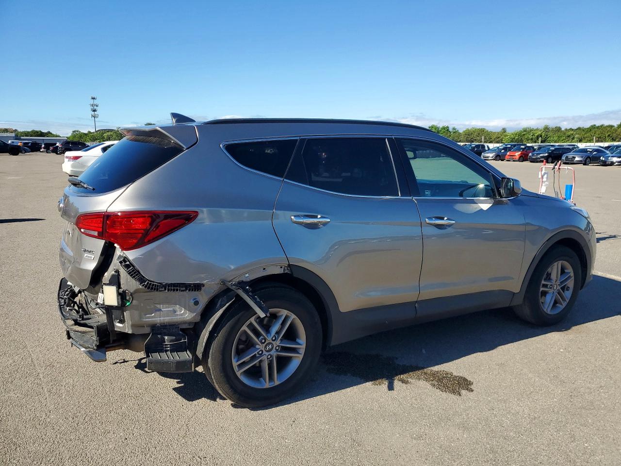 2018 Hyundai Santa Fe Sport 2.4l Gray vin: 5XYZUDLB7JG536634