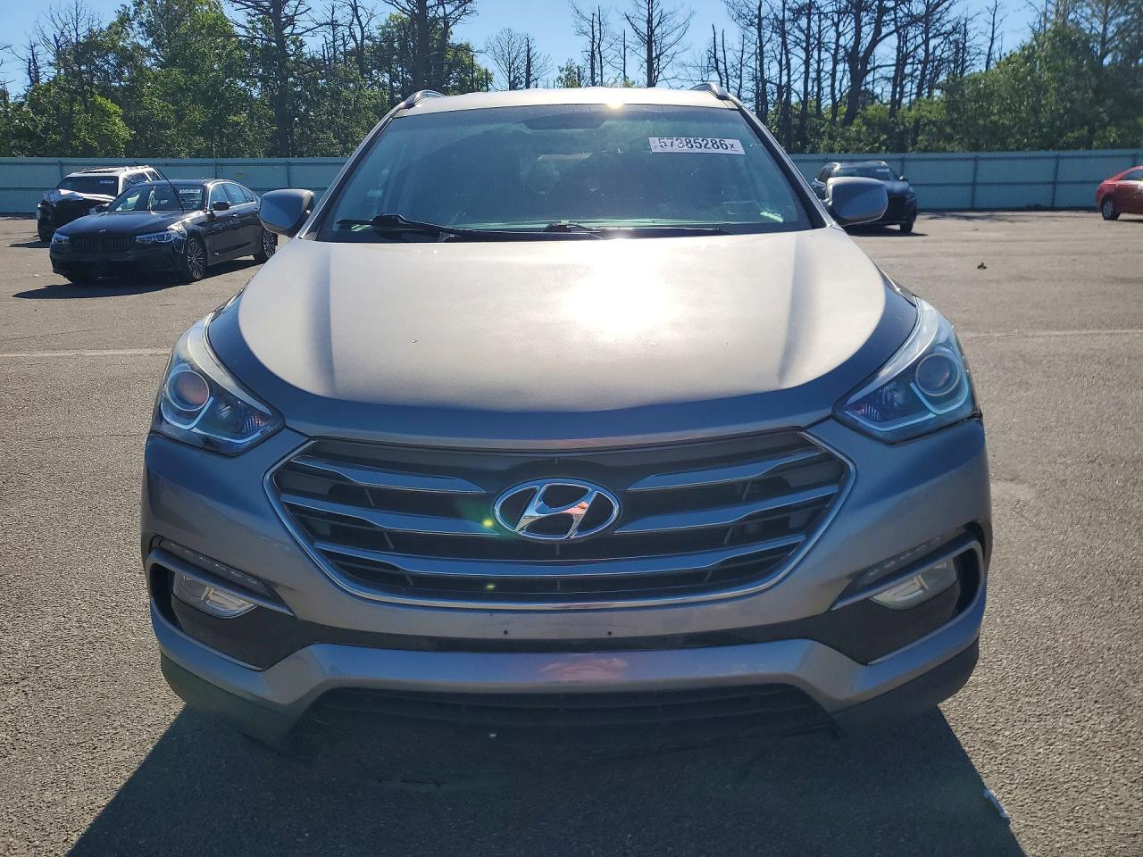 2018 Hyundai Santa Fe Sport 2.4l Gray vin: 5XYZUDLB7JG536634
