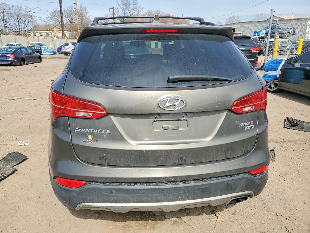 2013 Hyundai Santa Fe Sport 2.4l Silver vin: 5XYZUDLB8DG099585