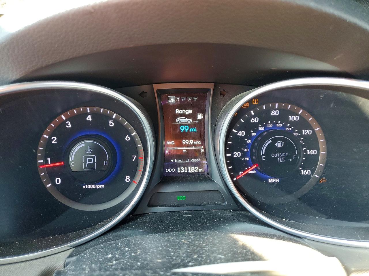 2013 Hyundai Santa Fe Sport 2.4l Синий vin: 5XYZUDLB8DG105255