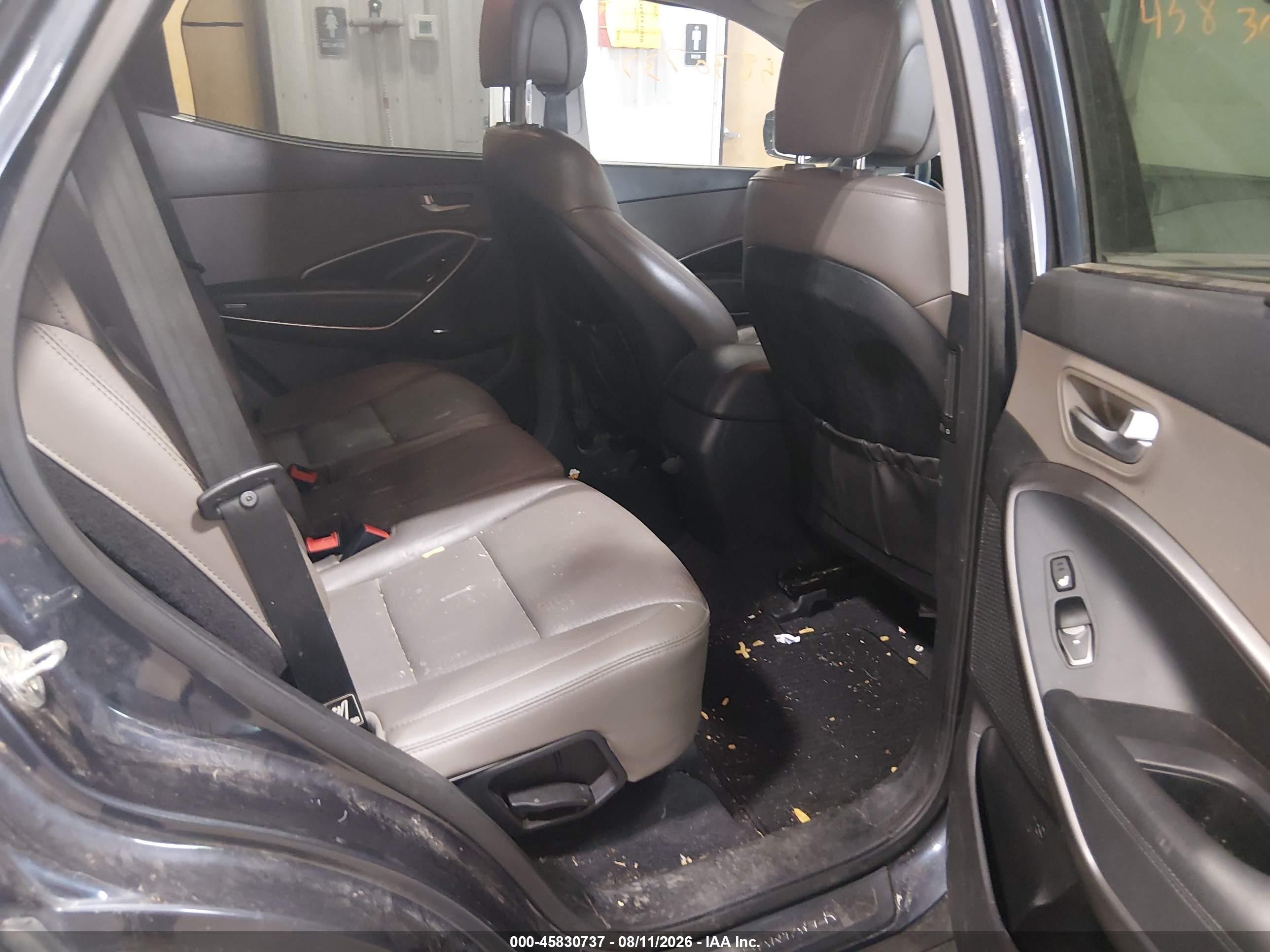 2013 Hyundai Santa Fe Sport Black vin: 5XYZUDLB8DG106471