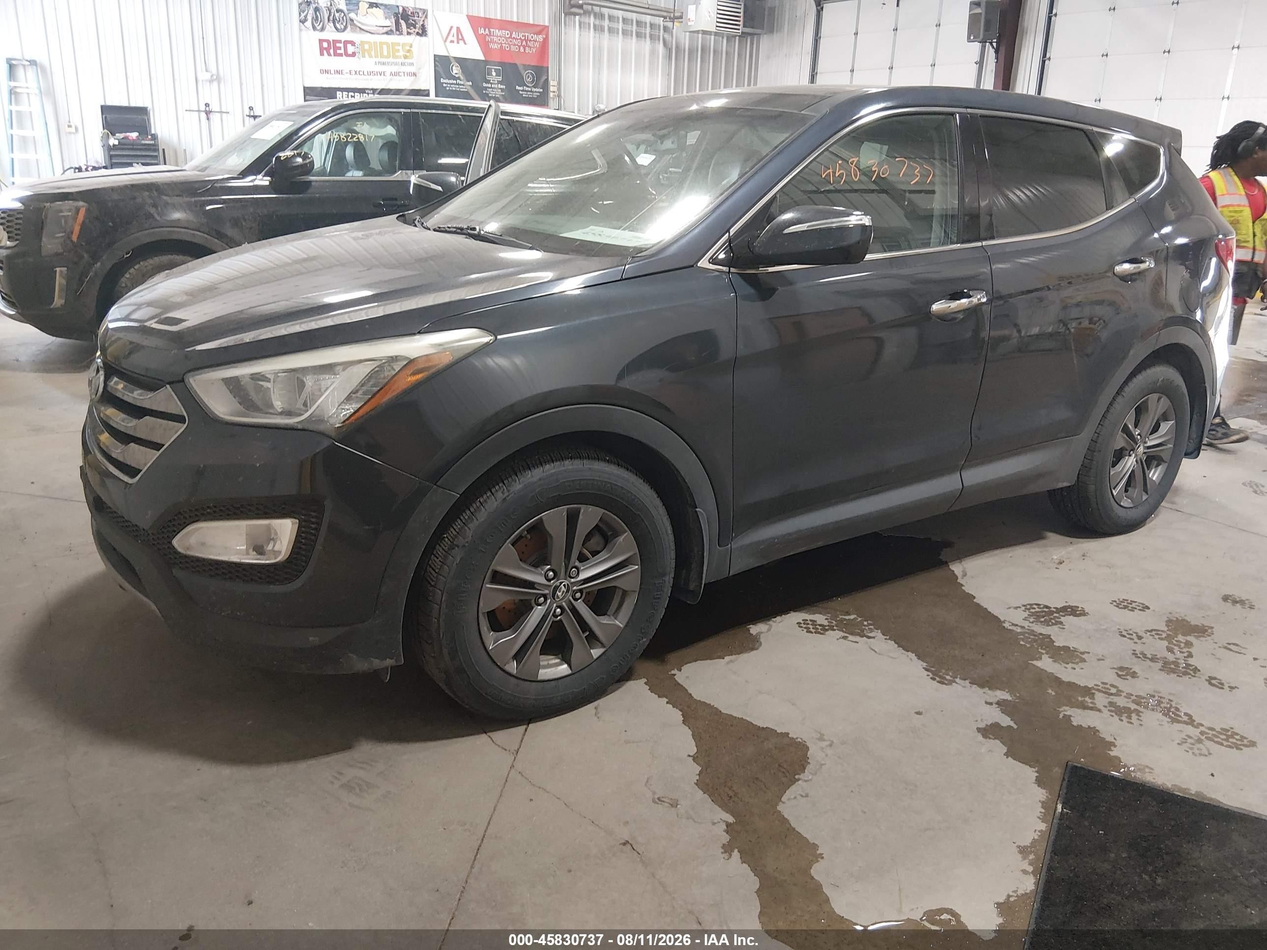 2013 Hyundai Santa Fe Sport Black vin: 5XYZUDLB8DG106471