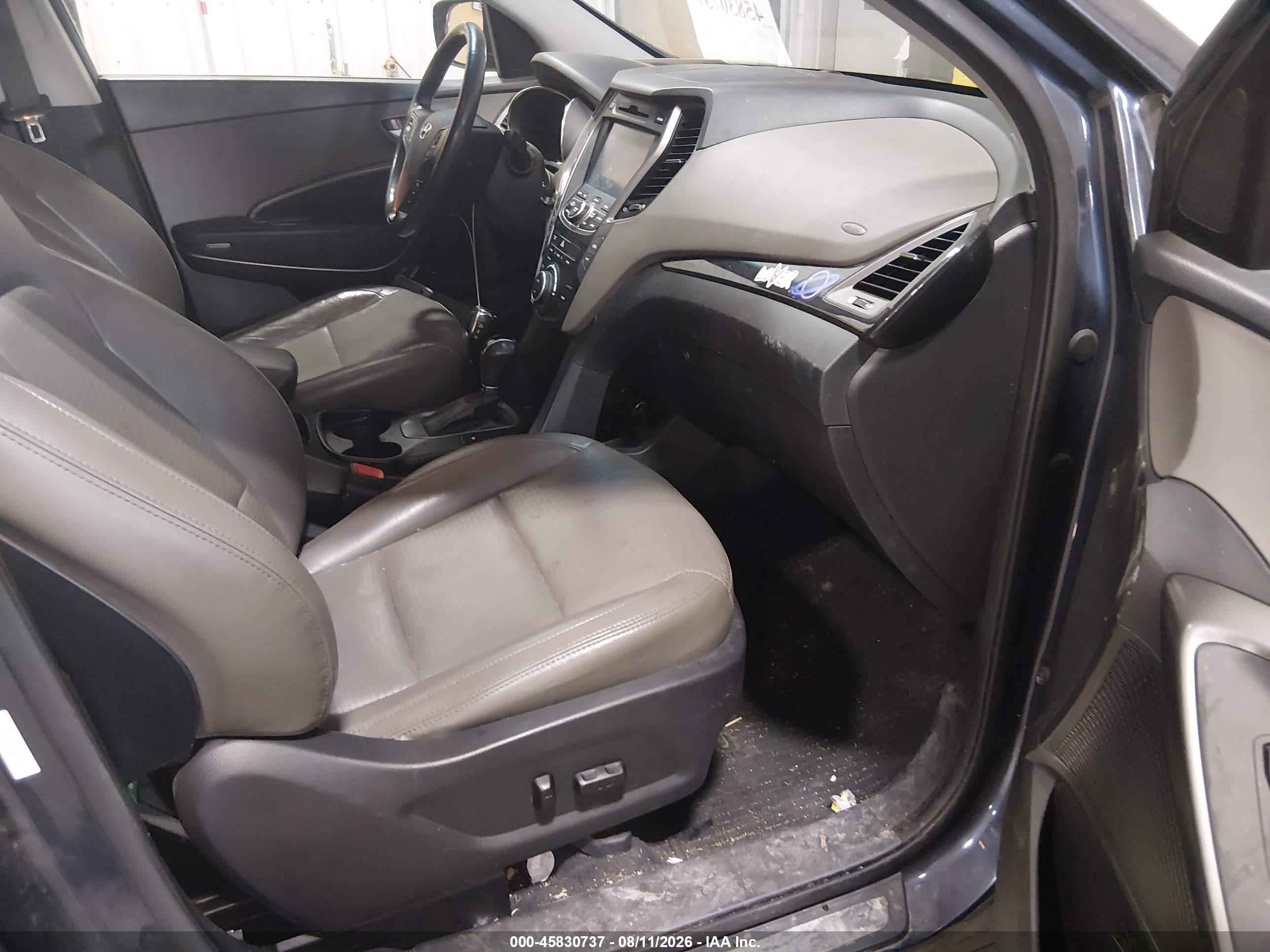 2013 Hyundai Santa Fe Sport Black vin: 5XYZUDLB8DG106471