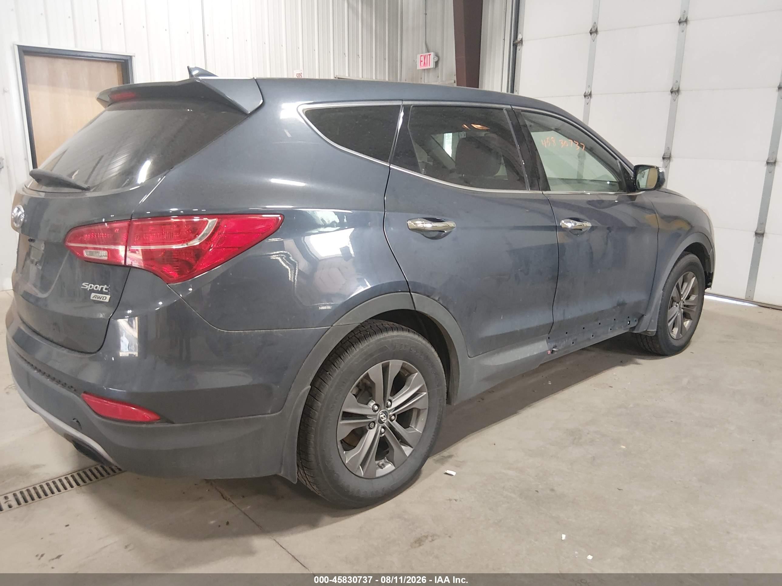 2013 Hyundai Santa Fe Sport Black vin: 5XYZUDLB8DG106471