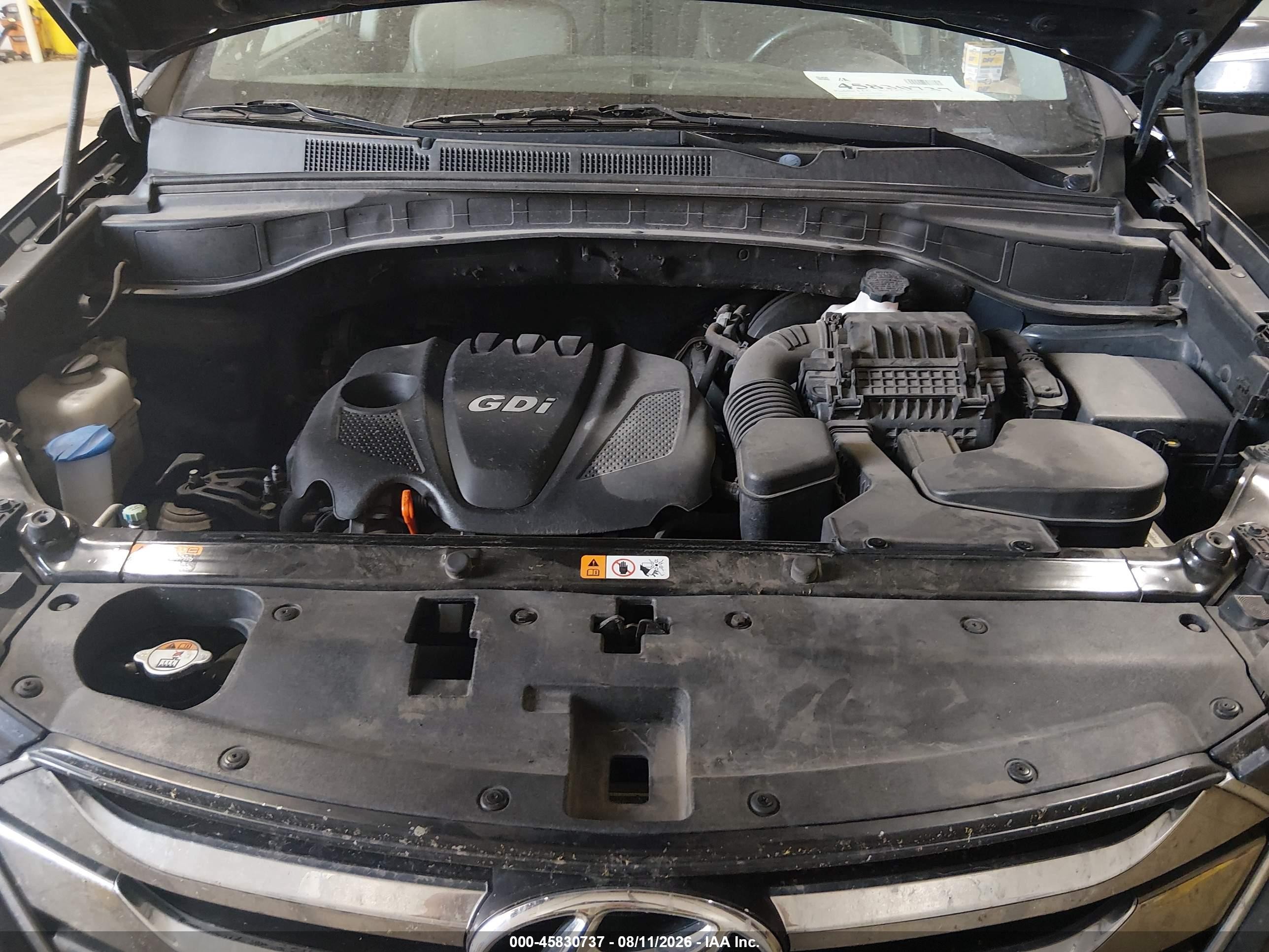 2013 Hyundai Santa Fe Sport Black vin: 5XYZUDLB8DG106471