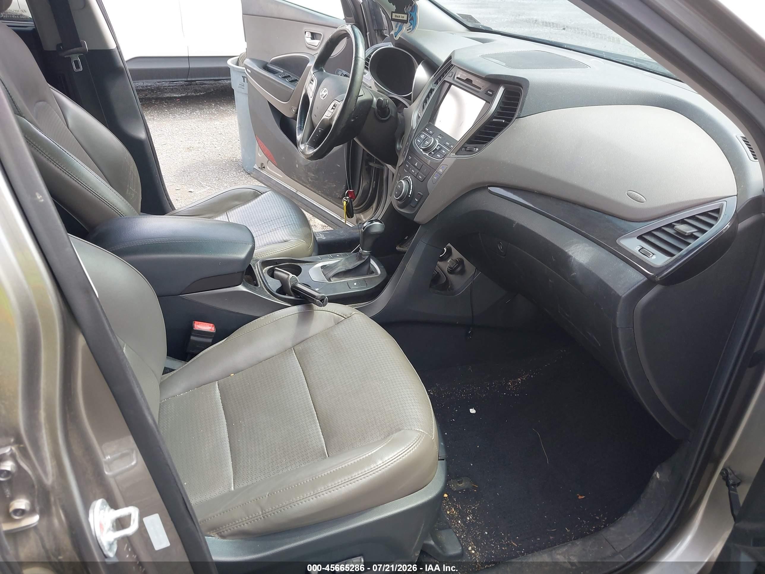 2013 Hyundai Santa Fe Sport Gray vin: 5XYZUDLB8DG119298