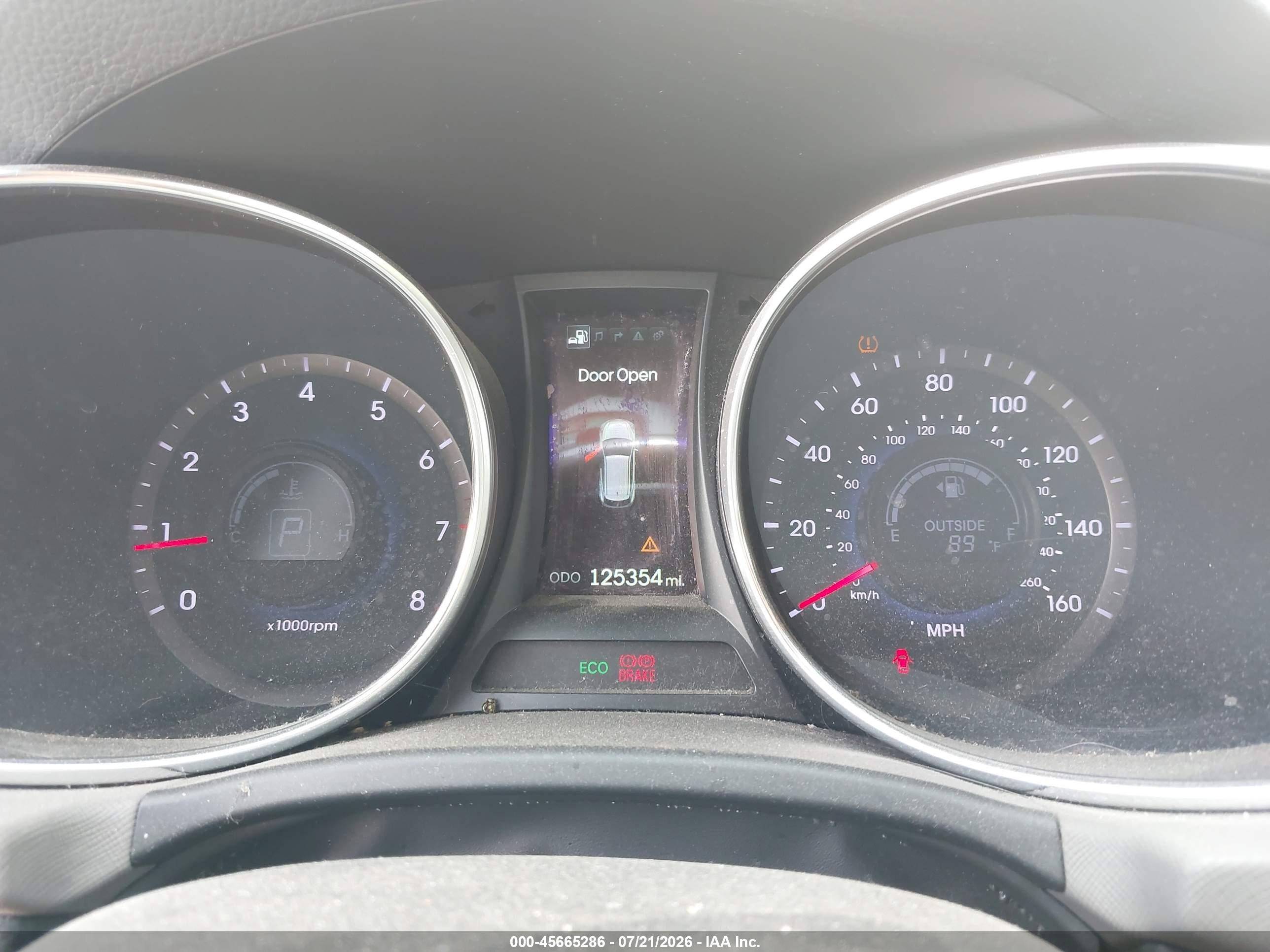 2013 Hyundai Santa Fe Sport Gray vin: 5XYZUDLB8DG119298