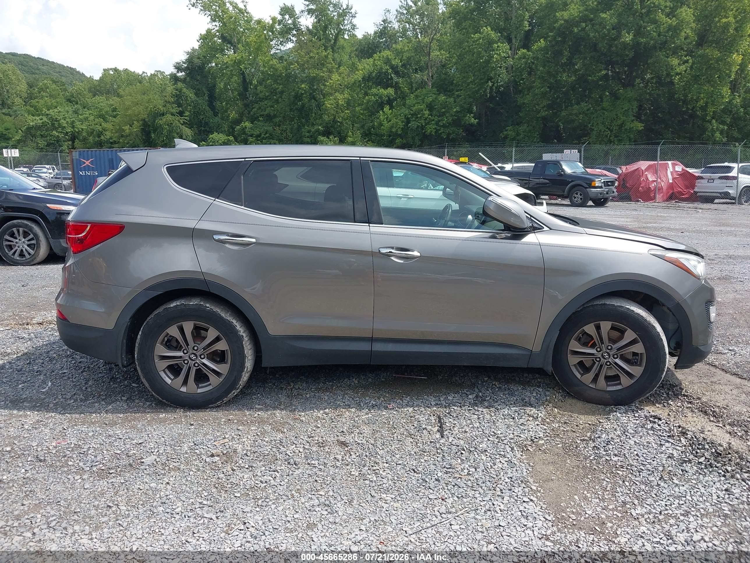 2013 Hyundai Santa Fe Sport Gray vin: 5XYZUDLB8DG119298