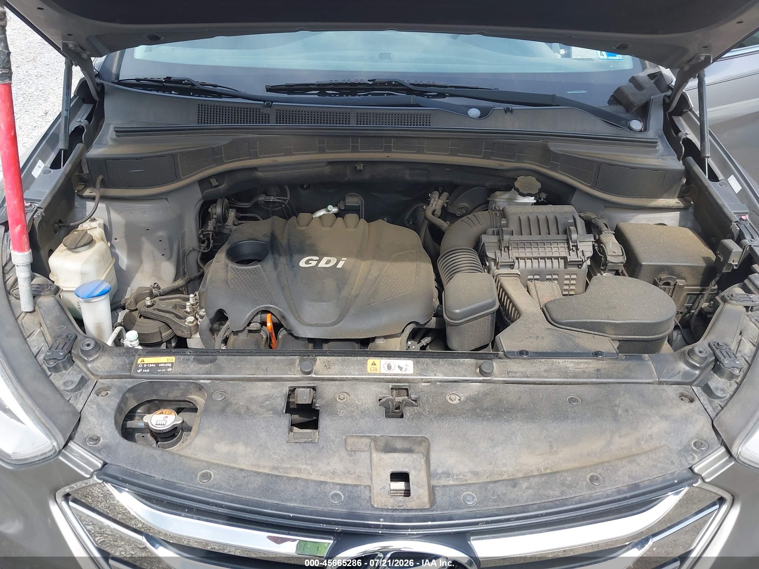 2013 Hyundai Santa Fe Sport Gray vin: 5XYZUDLB8DG119298