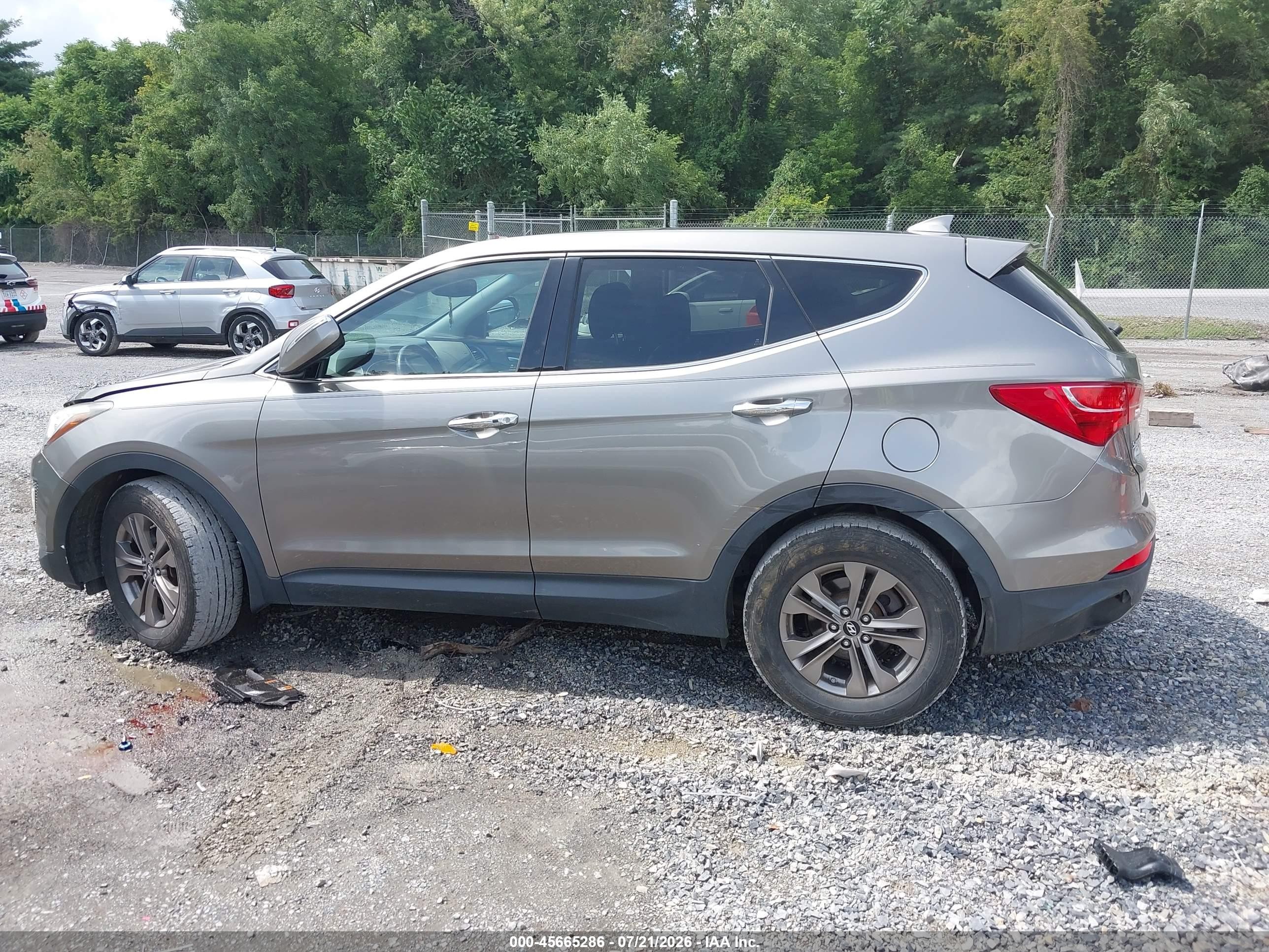 2013 Hyundai Santa Fe Sport Gray vin: 5XYZUDLB8DG119298