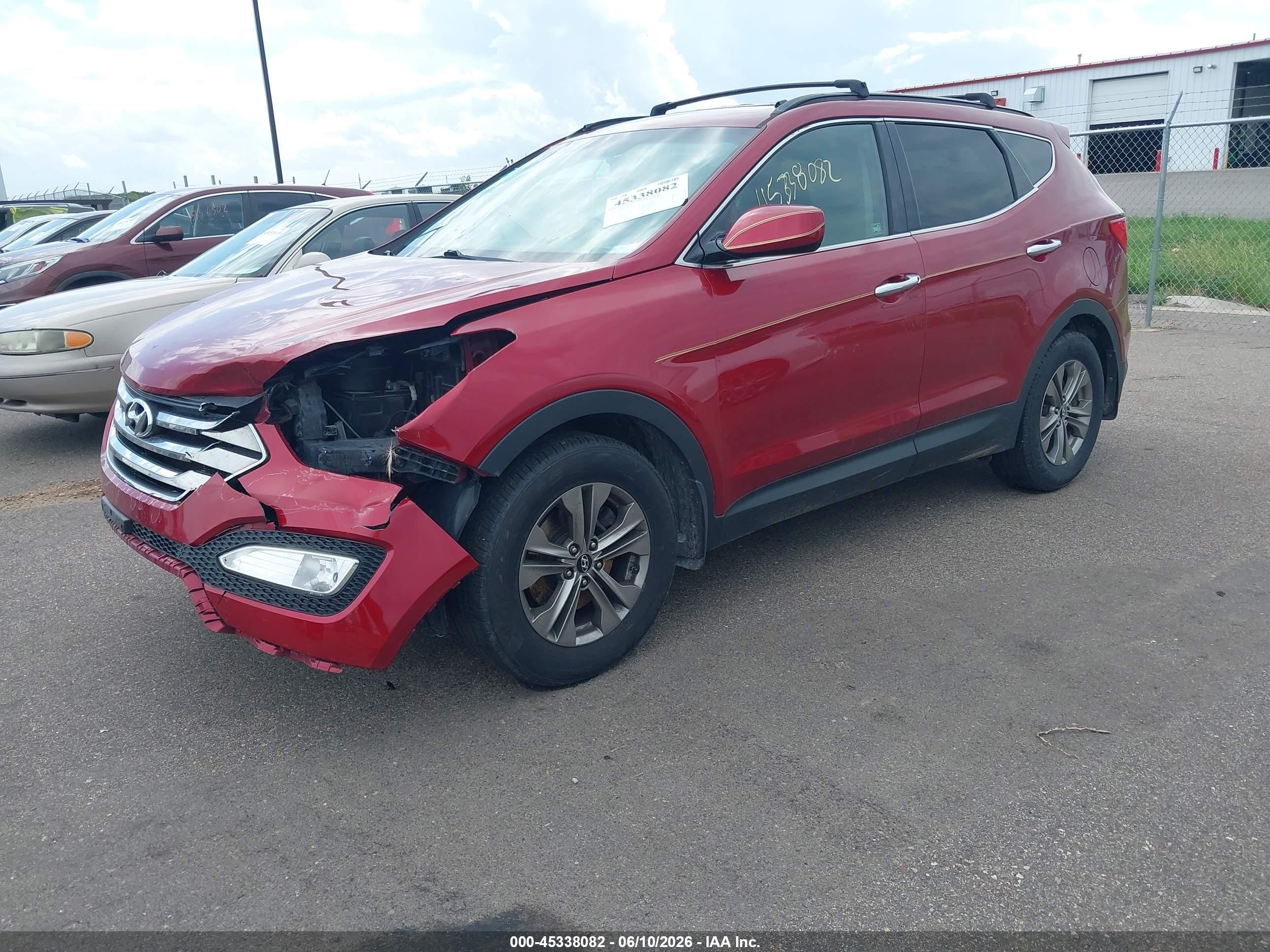 2014 Hyundai Santa Fe Sport 2.4l Burgundy vin: 5XYZUDLB8EG162413