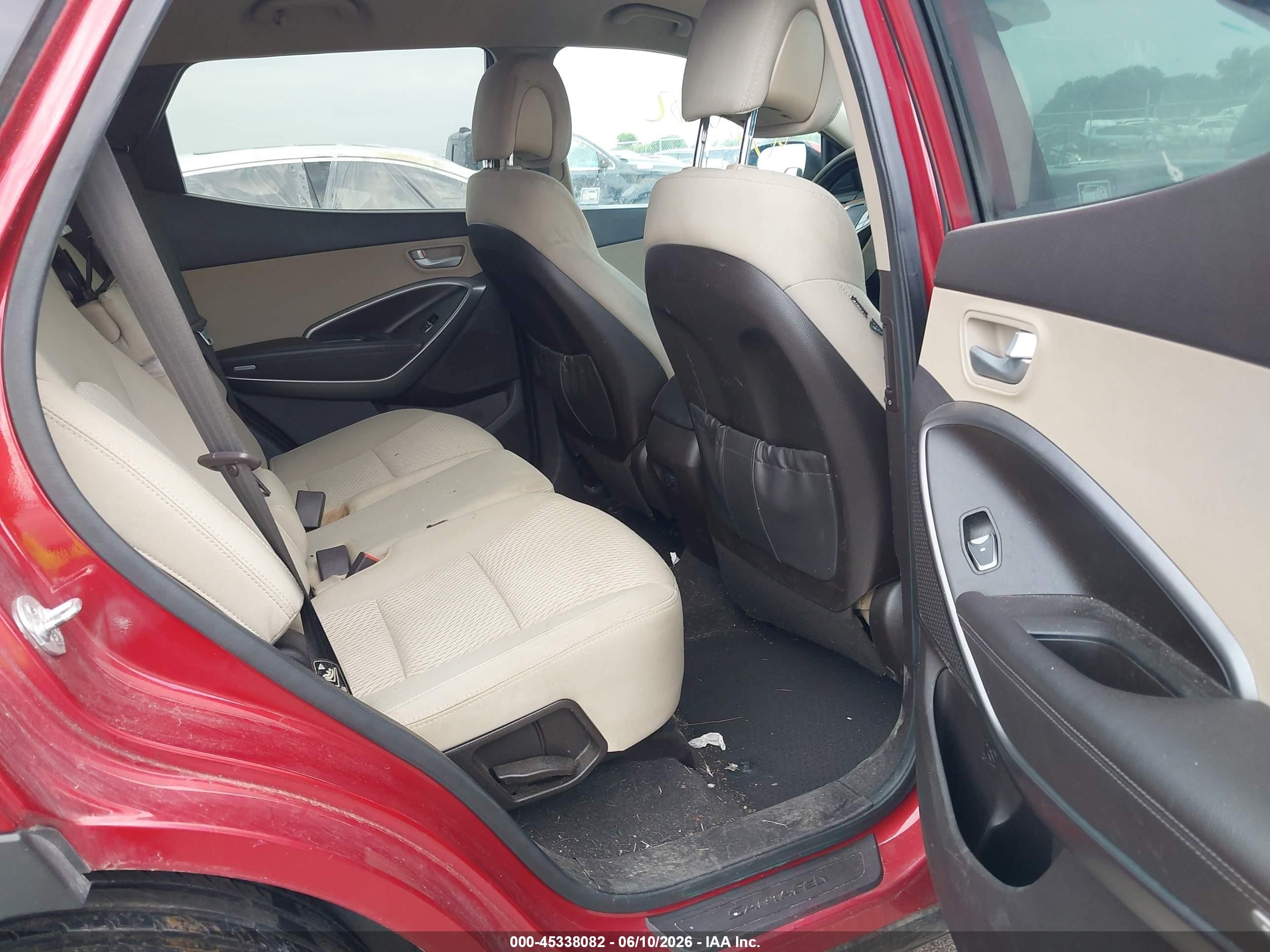 2014 Hyundai Santa Fe Sport 2.4l Burgundy vin: 5XYZUDLB8EG162413