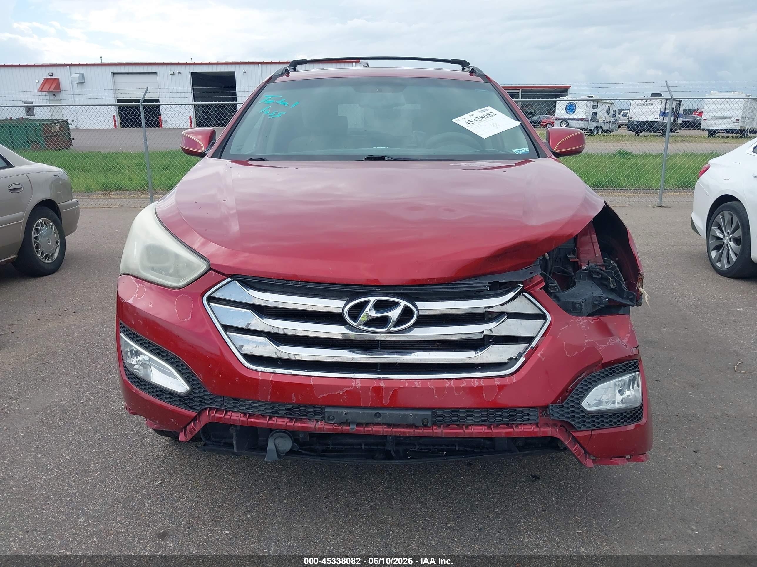 2014 Hyundai Santa Fe Sport 2.4l Burgundy vin: 5XYZUDLB8EG162413