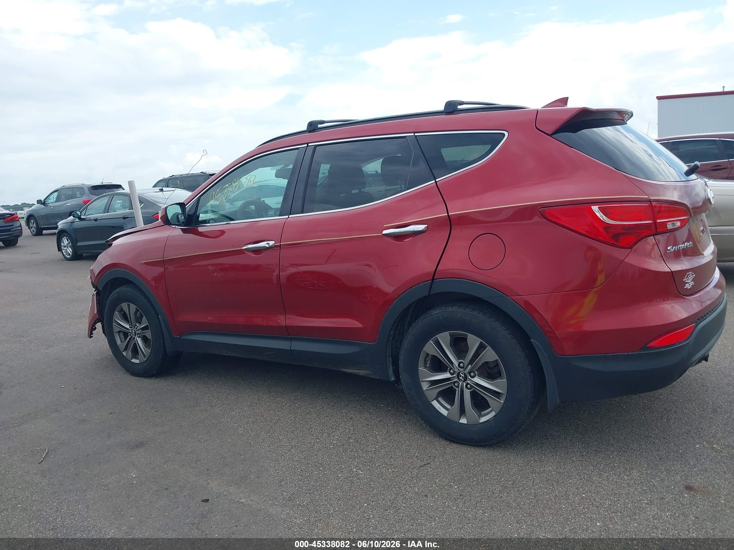 2014 Hyundai Santa Fe Sport 2.4l Burgundy vin: 5XYZUDLB8EG162413