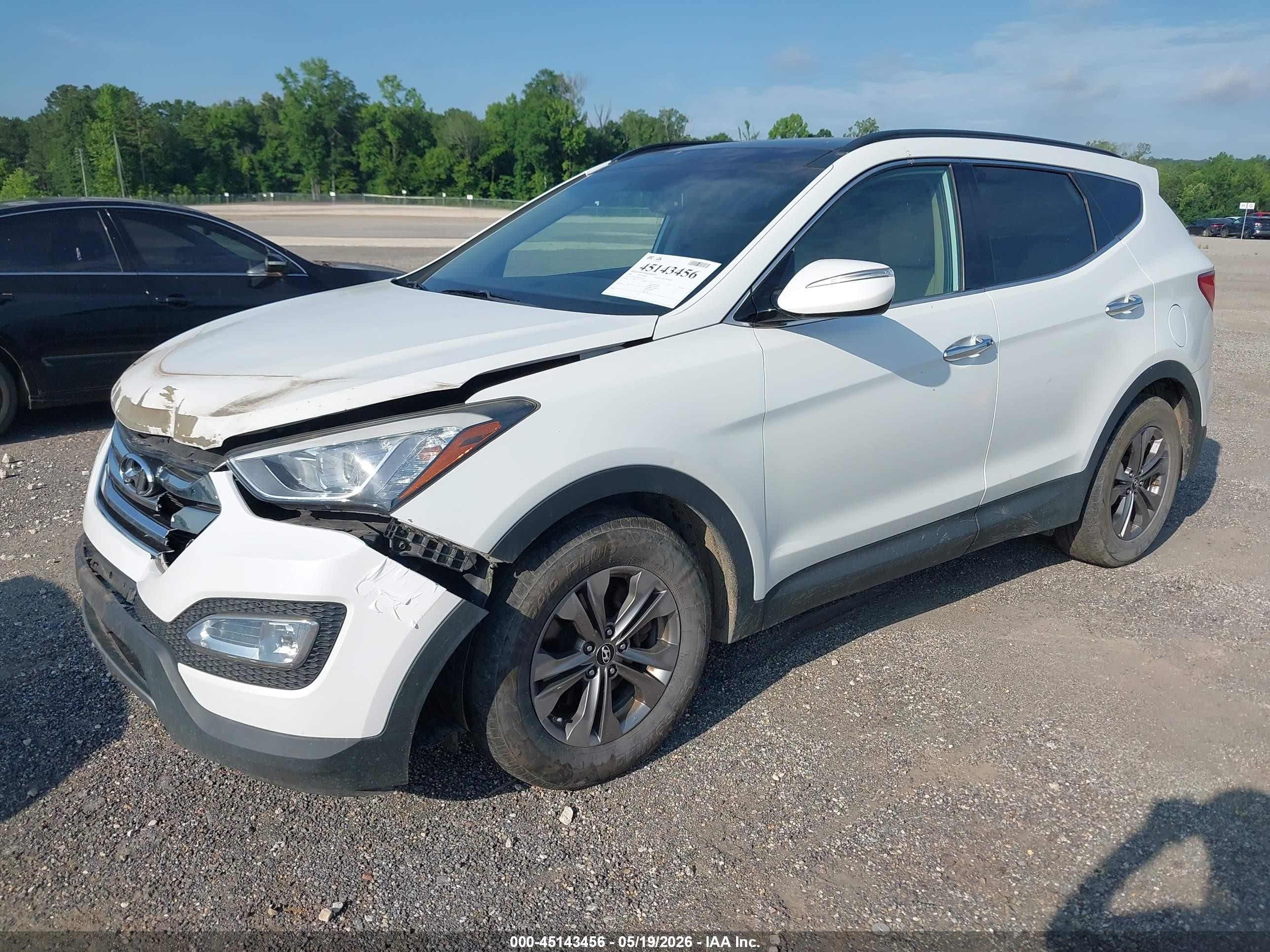 2014 Hyundai Santa Fe Sport 2.4l Белый vin: 5XYZUDLB8EG215269