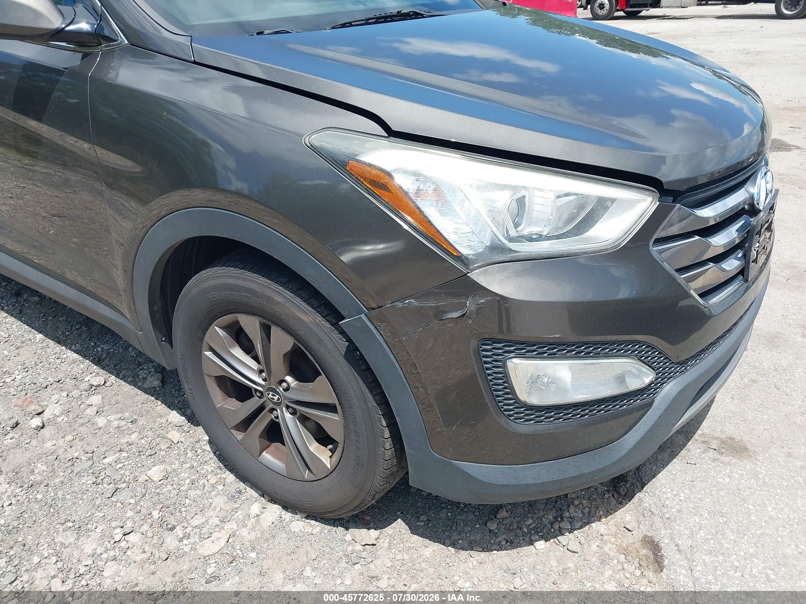 2014 Hyundai Santa Fe Sport 2.4l Коричневый vin: 5XYZUDLB8EG222559