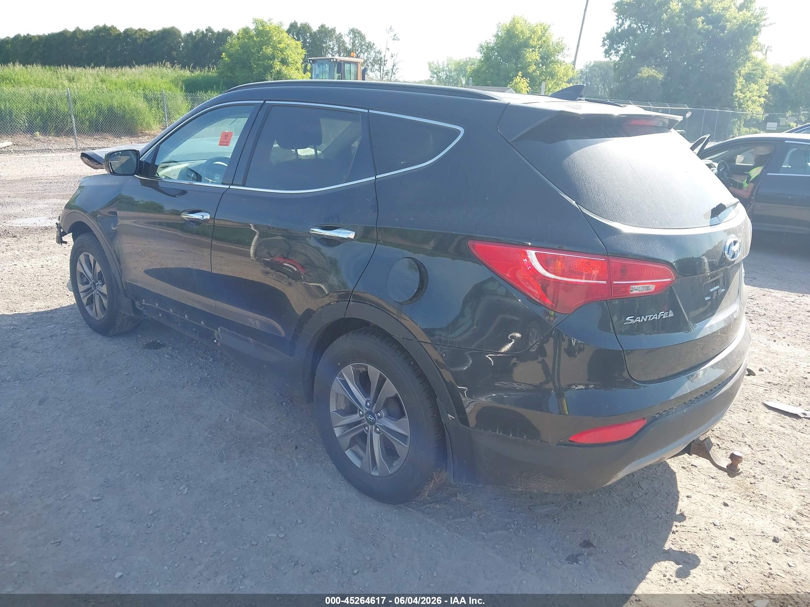 2015 Hyundai Santa Fe Sport 2.4l Black vin: 5XYZUDLB8FG244580