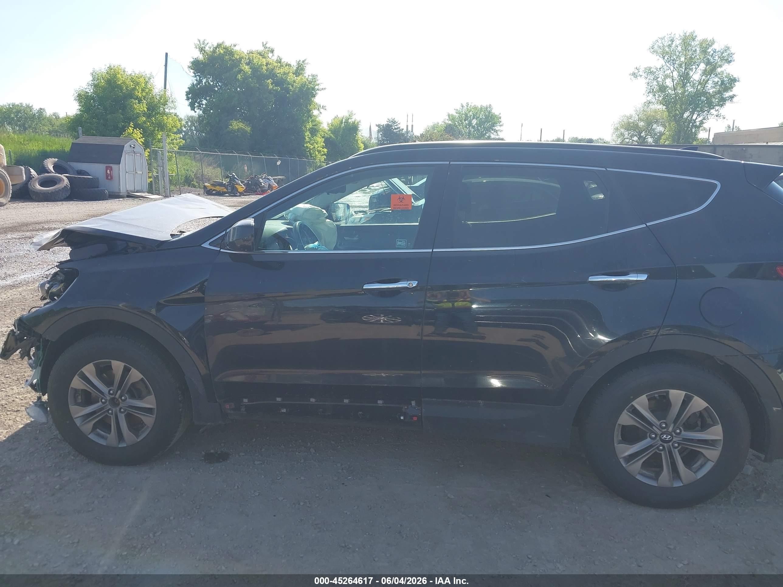 2015 Hyundai Santa Fe Sport 2.4l Black vin: 5XYZUDLB8FG244580