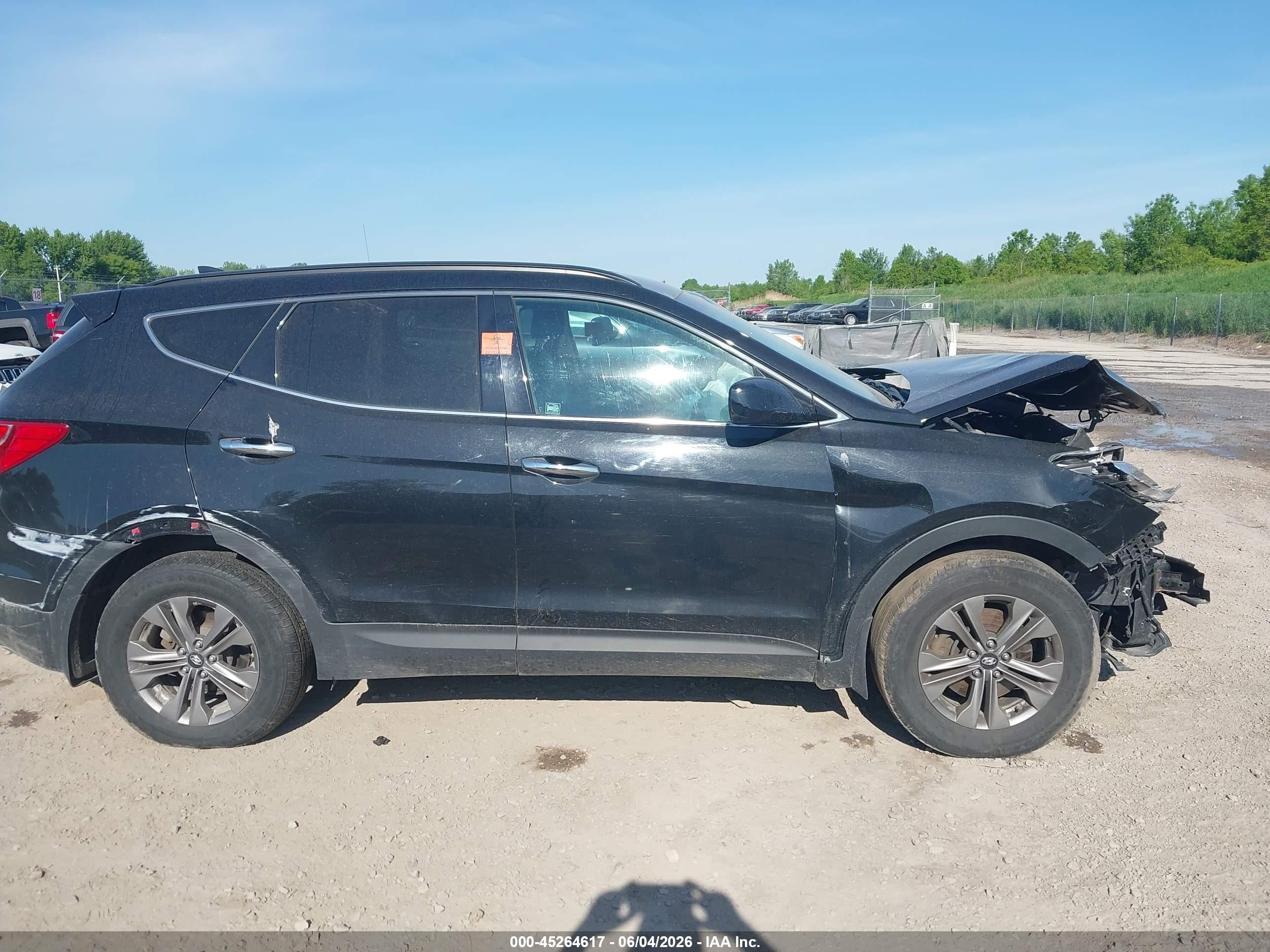 2015 Hyundai Santa Fe Sport 2.4l Black vin: 5XYZUDLB8FG244580