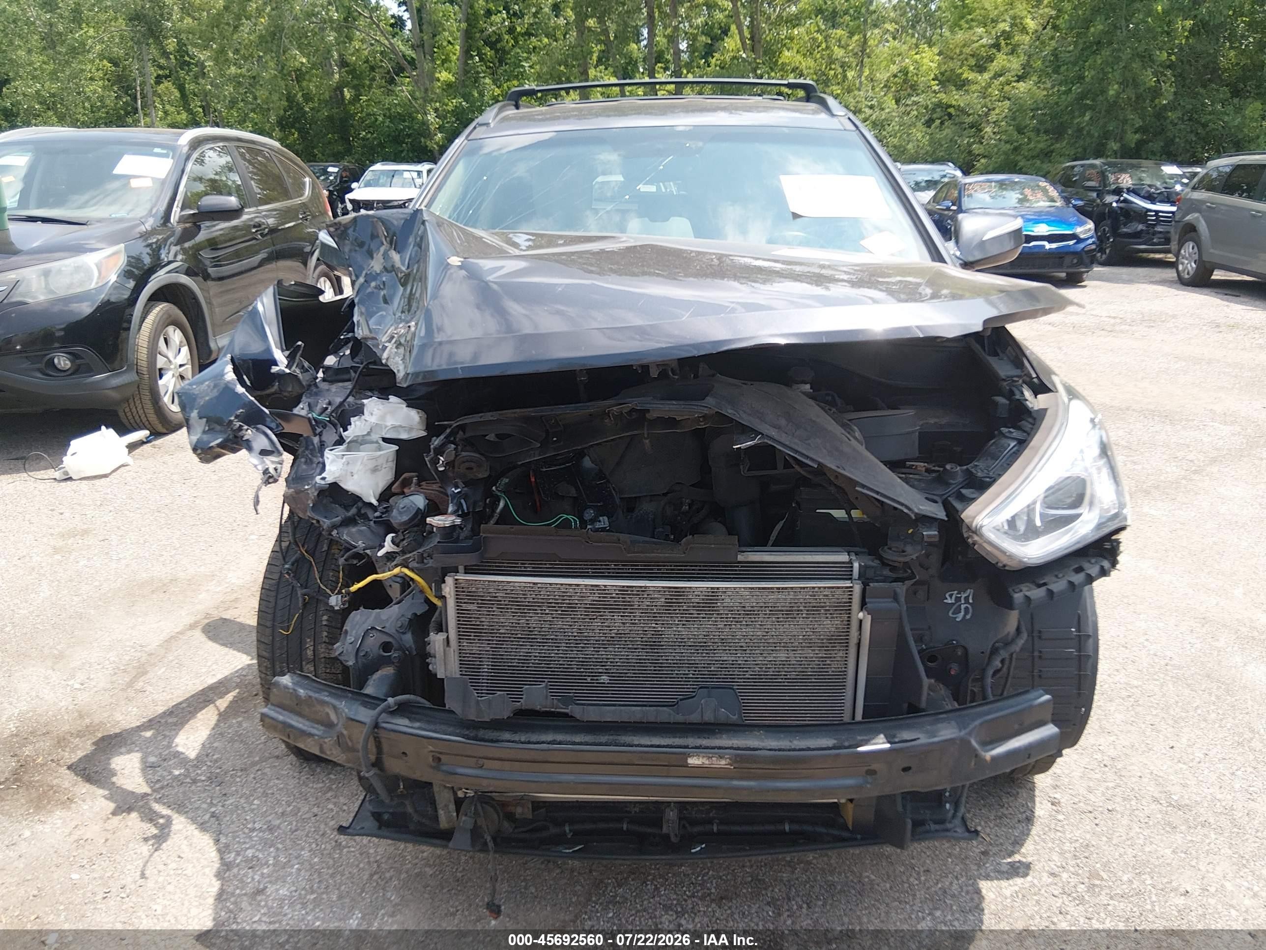 2015 Hyundai Santa Fe Sport 2.4l Серый vin: 5XYZUDLB8FG263887