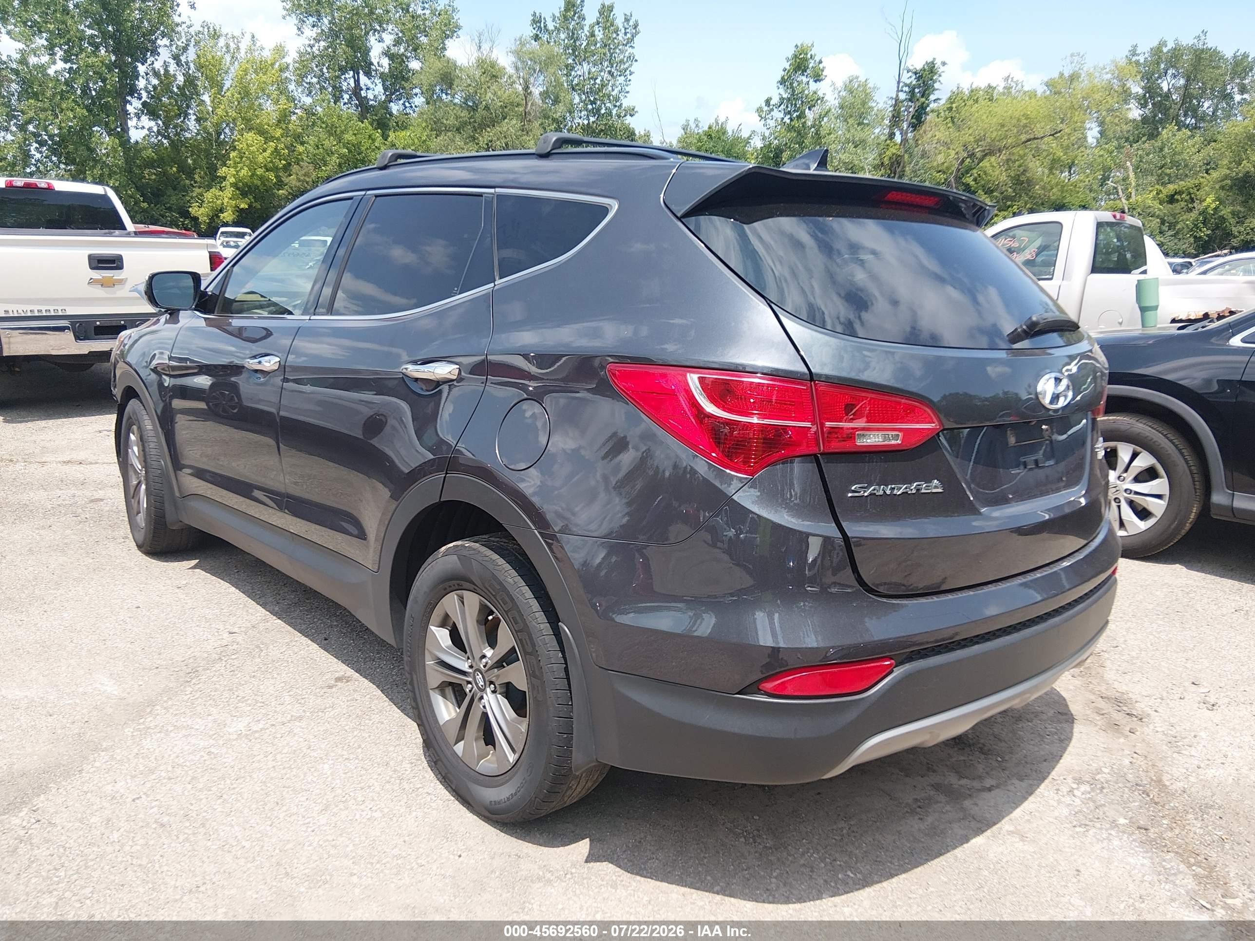 2015 Hyundai Santa Fe Sport 2.4l Серый vin: 5XYZUDLB8FG263887
