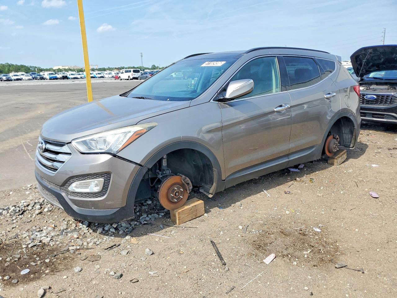 2015 Hyundai Santa Fe Sport 2.4l Gray vin: 5XYZUDLB8FG285193