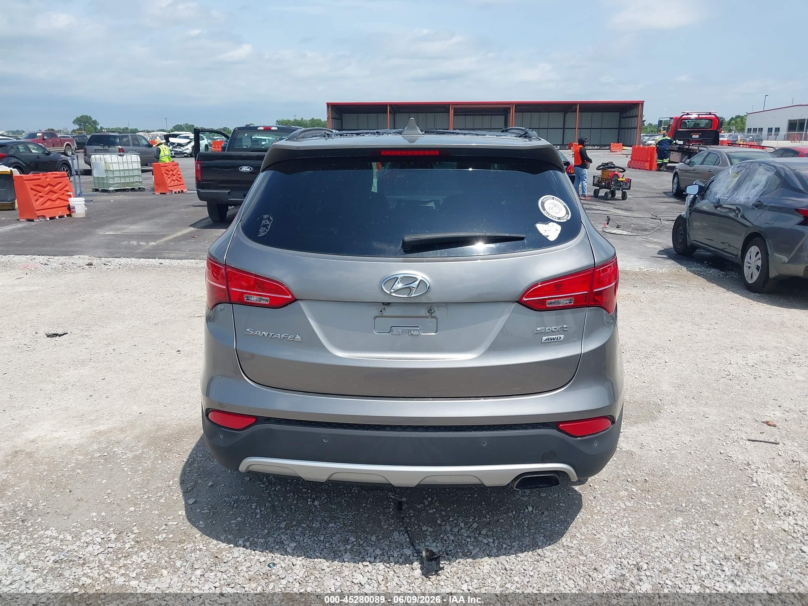 2016 Hyundai Santa Fe Sport 2.4l Gray vin: 5XYZUDLB8GG362100