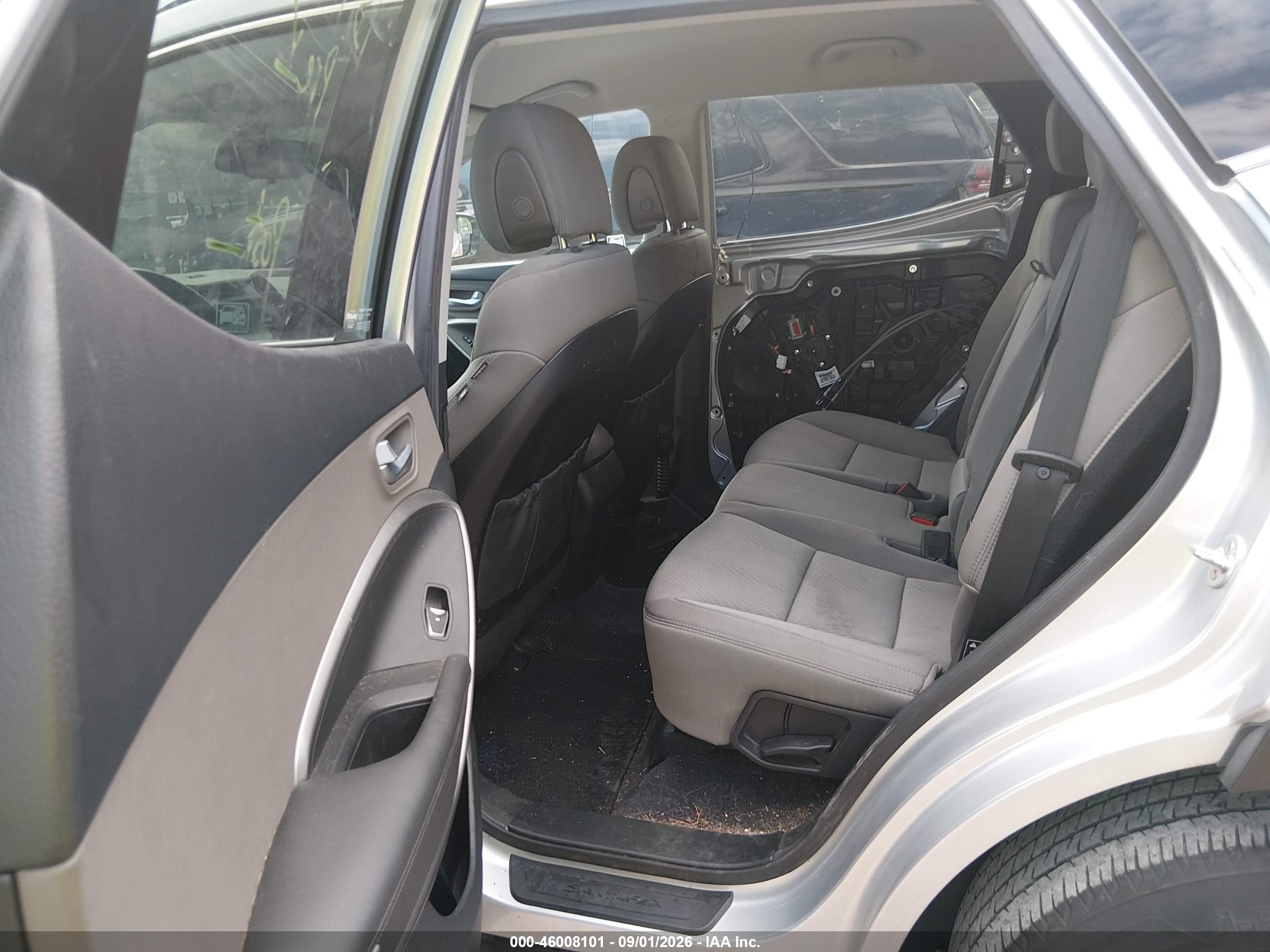 2017 Hyundai Santa Fe Sport 2.4l Silver vin: 5XYZUDLB8HG385443