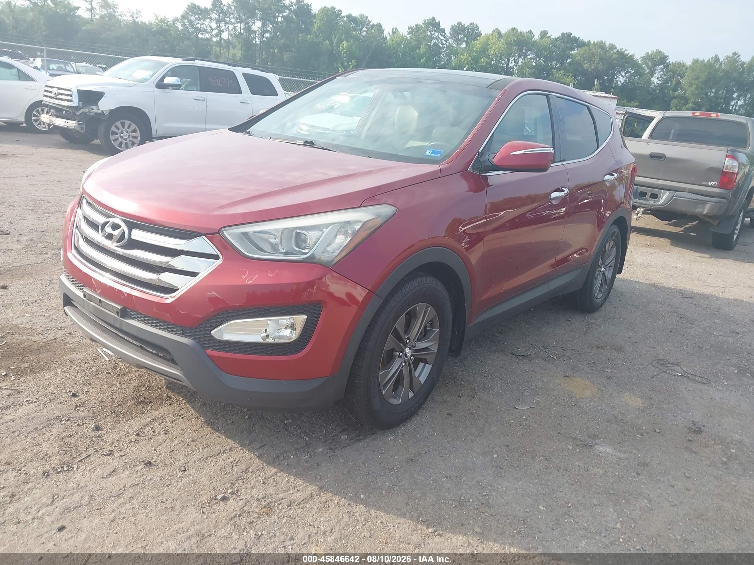 2013 Hyundai Santa Fe Sport Red vin: 5XYZUDLB9DG032316