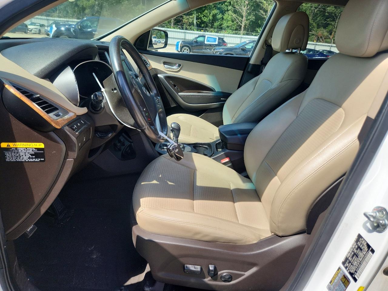 2013 Hyundai Santa Fe Sport 2.4l White vin: 5XYZUDLB9DG056860