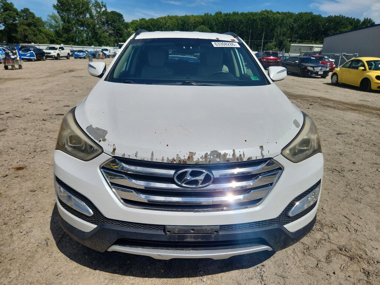 2013 Hyundai Santa Fe Sport 2.4l White vin: 5XYZUDLB9DG056860