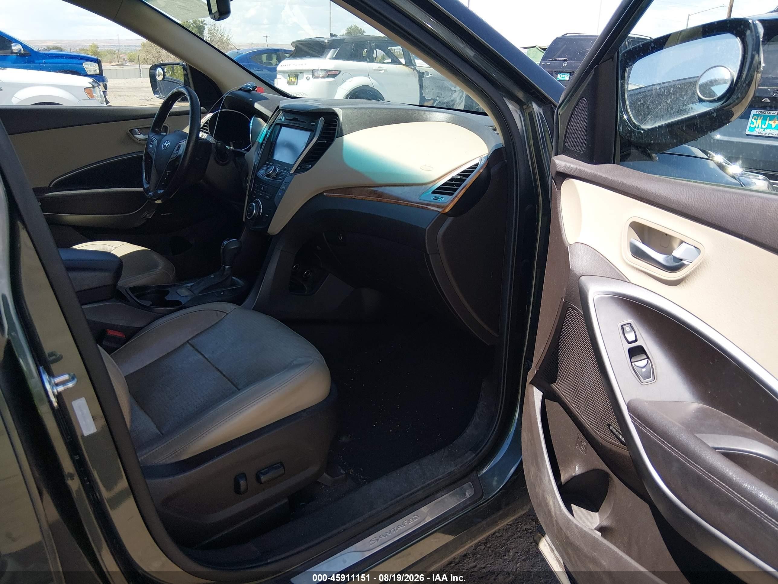 2013 Hyundai Santa Fe Sport Black vin: 5XYZUDLB9DG107371