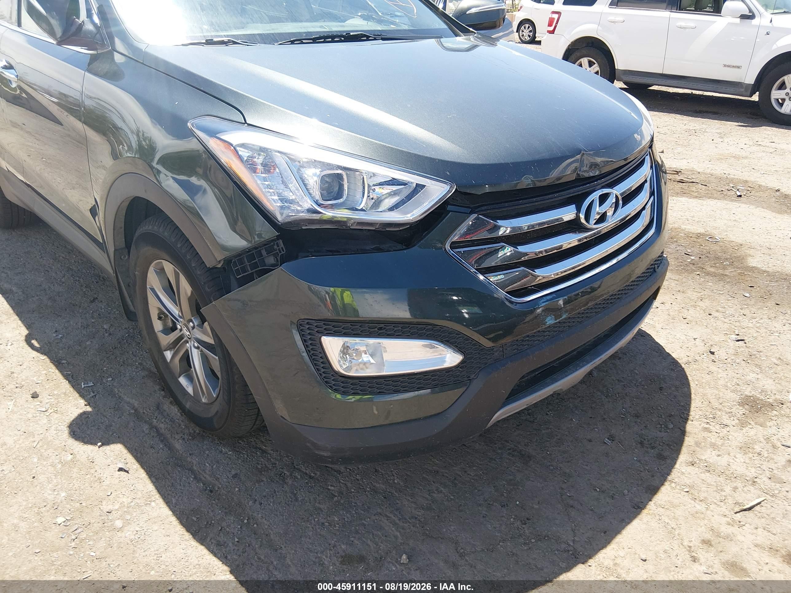 2013 Hyundai Santa Fe Sport Black vin: 5XYZUDLB9DG107371