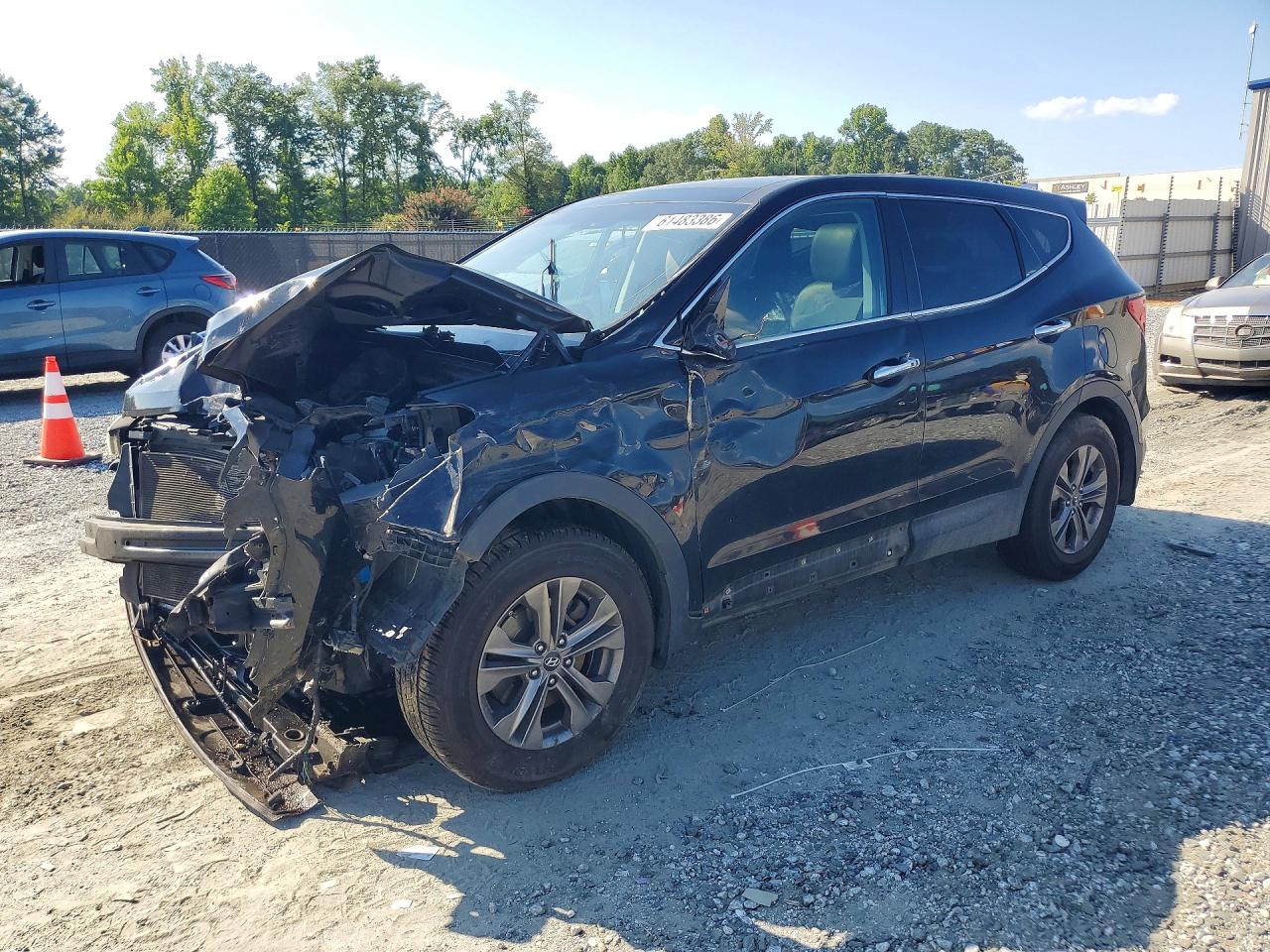 2013 Hyundai Santa Fe Sport 2.4l Black vin: 5XYZUDLB9DG119102