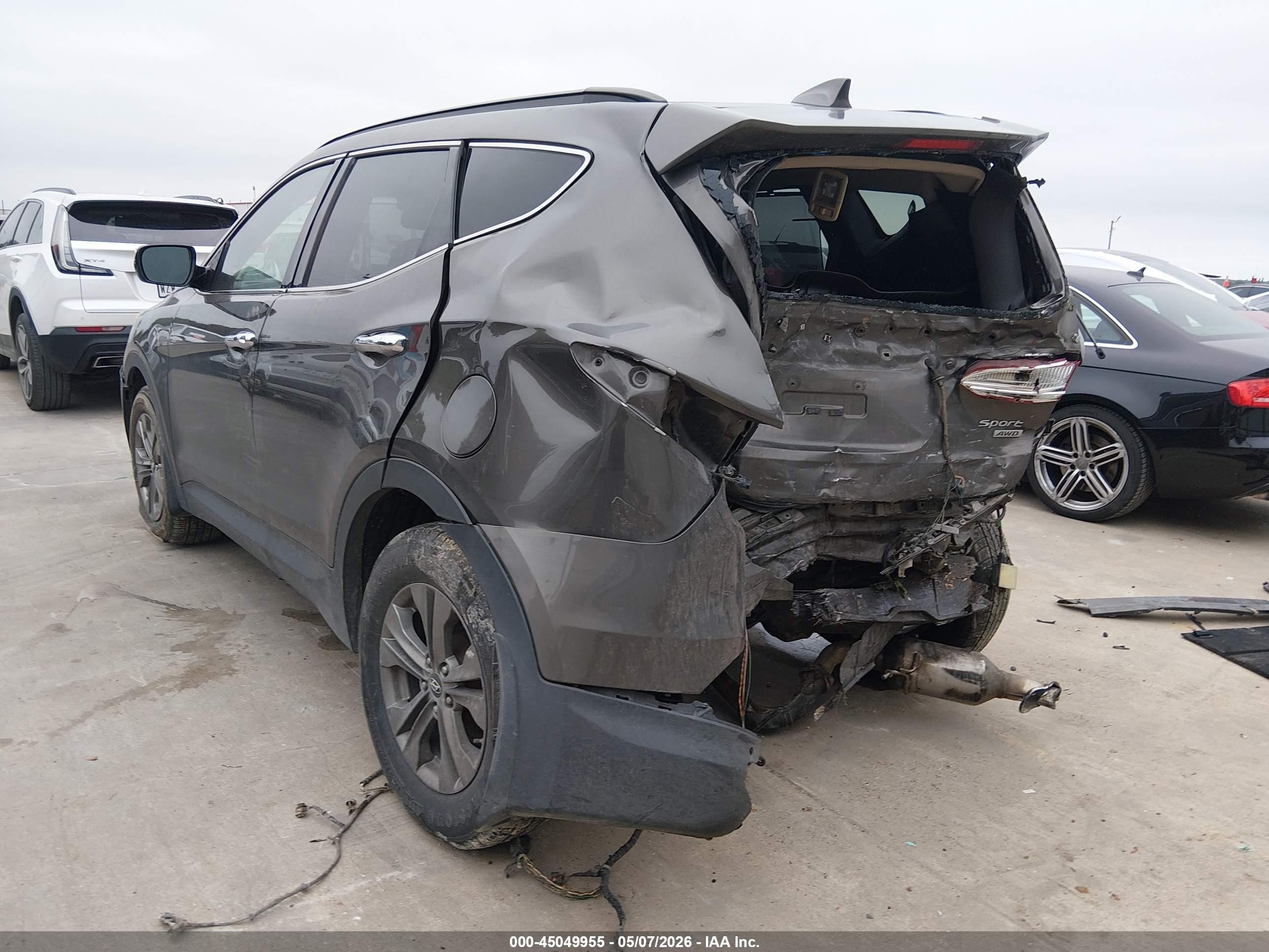 2014 Hyundai Santa Fe Sport 2.4l Коричневый vin: 5XYZUDLB9EG138184