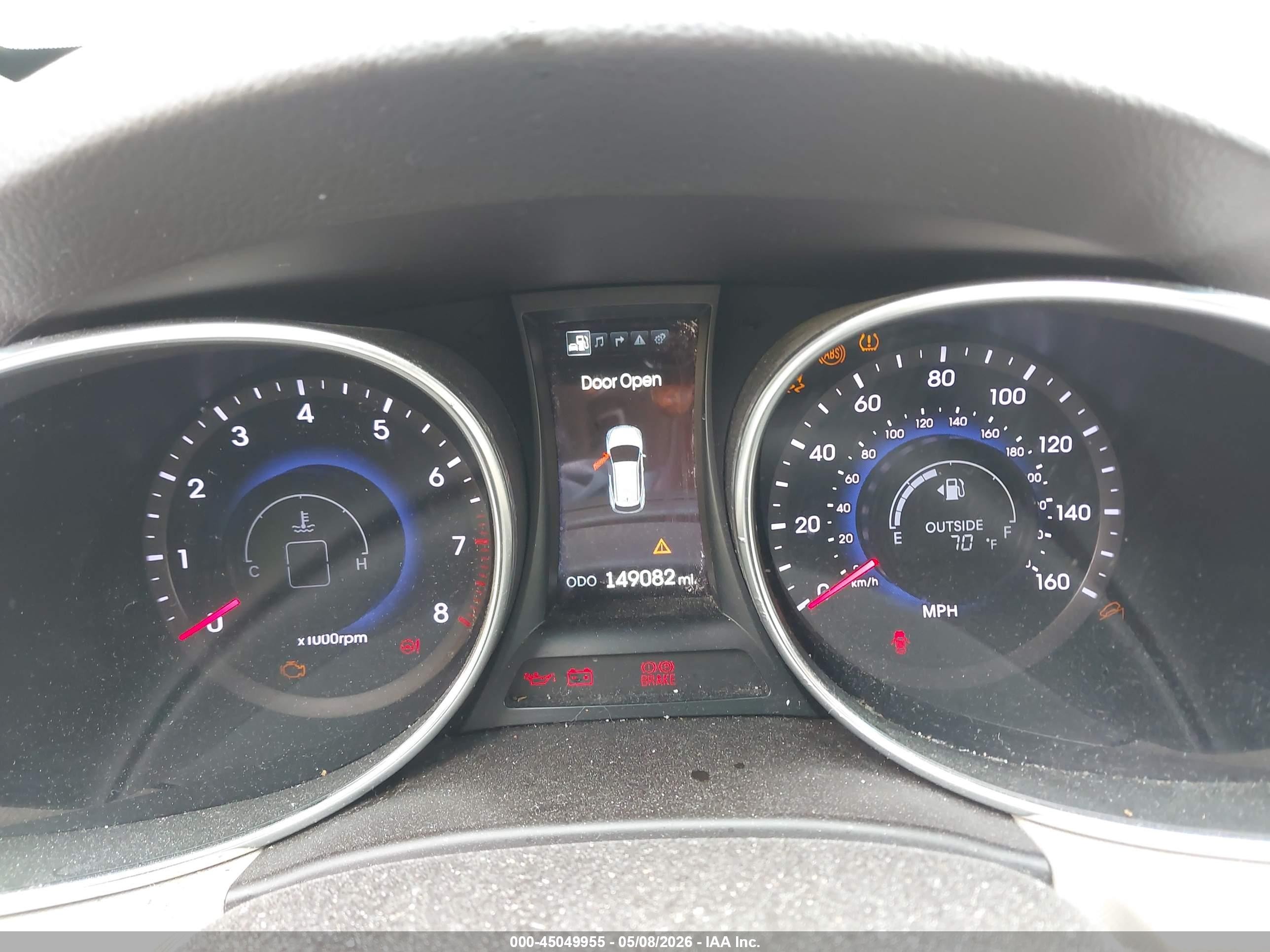 2014 Hyundai Santa Fe Sport 2.4l Коричневый vin: 5XYZUDLB9EG138184