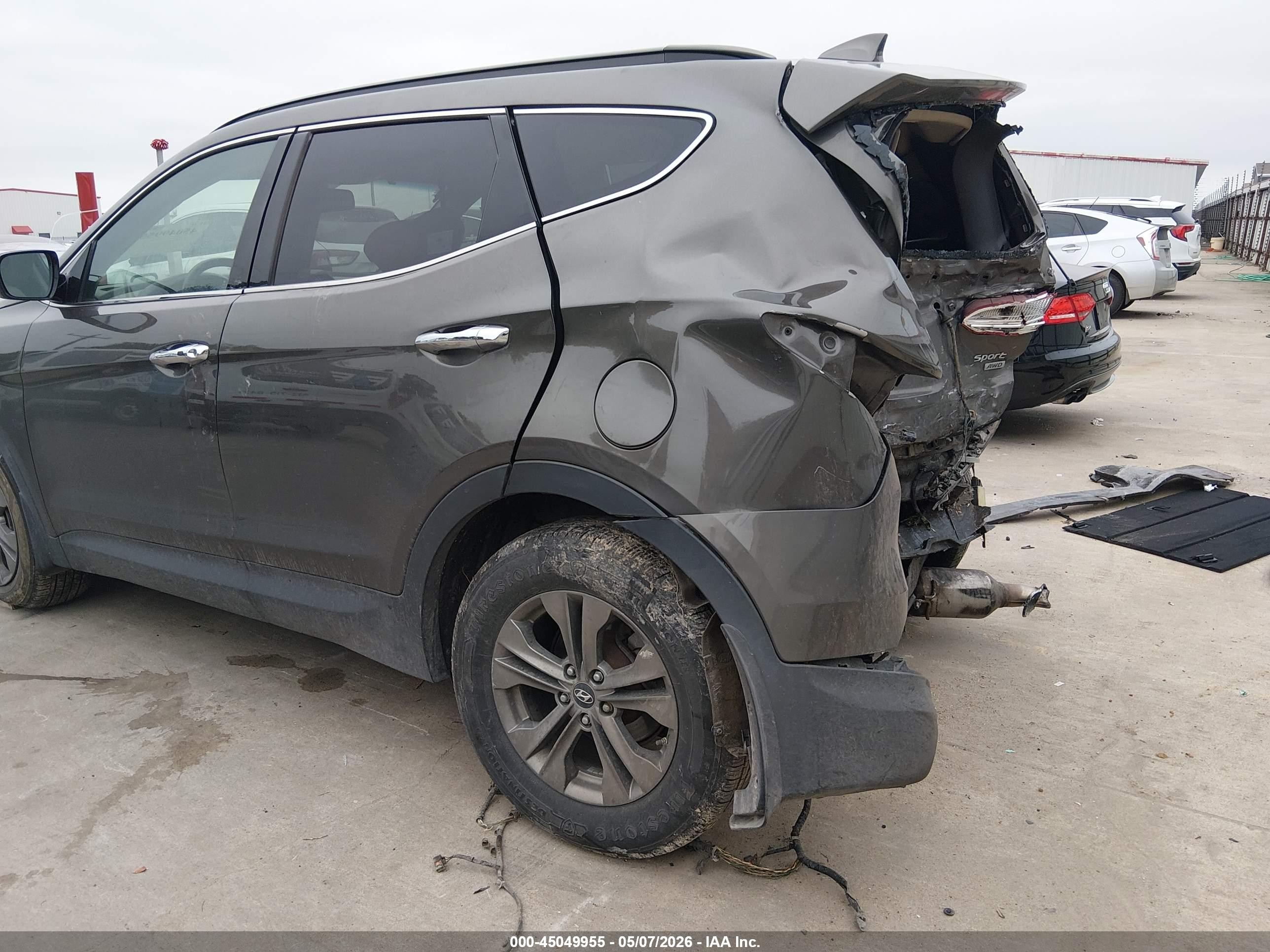 2014 Hyundai Santa Fe Sport 2.4l Коричневый vin: 5XYZUDLB9EG138184